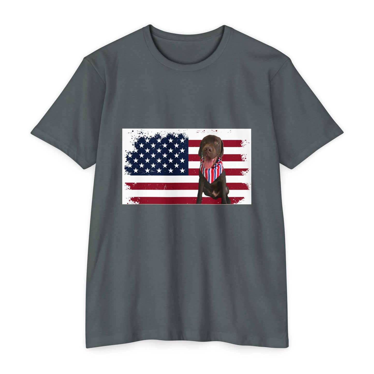 4Th Of July American dog t-shirt