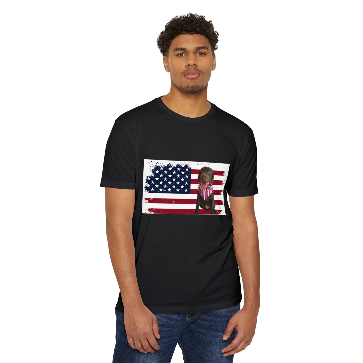 4Th Of July American dog t-shirt