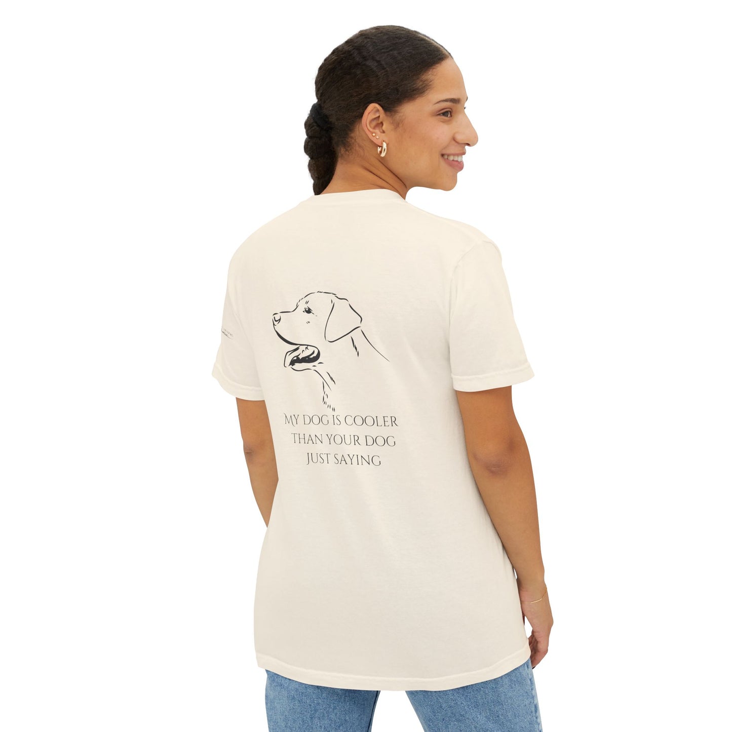My dog is smarter than yours, just saying, Island Labradors, Pocket, T-Shirt