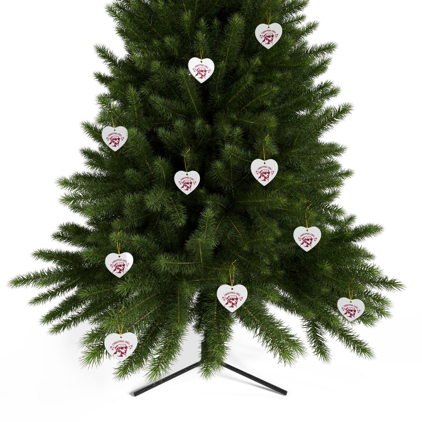 Labrador Christmas, Ceramic Ornaments, 2-Side Print, (1pc, 3pcs, 5pcs, 10pcs)