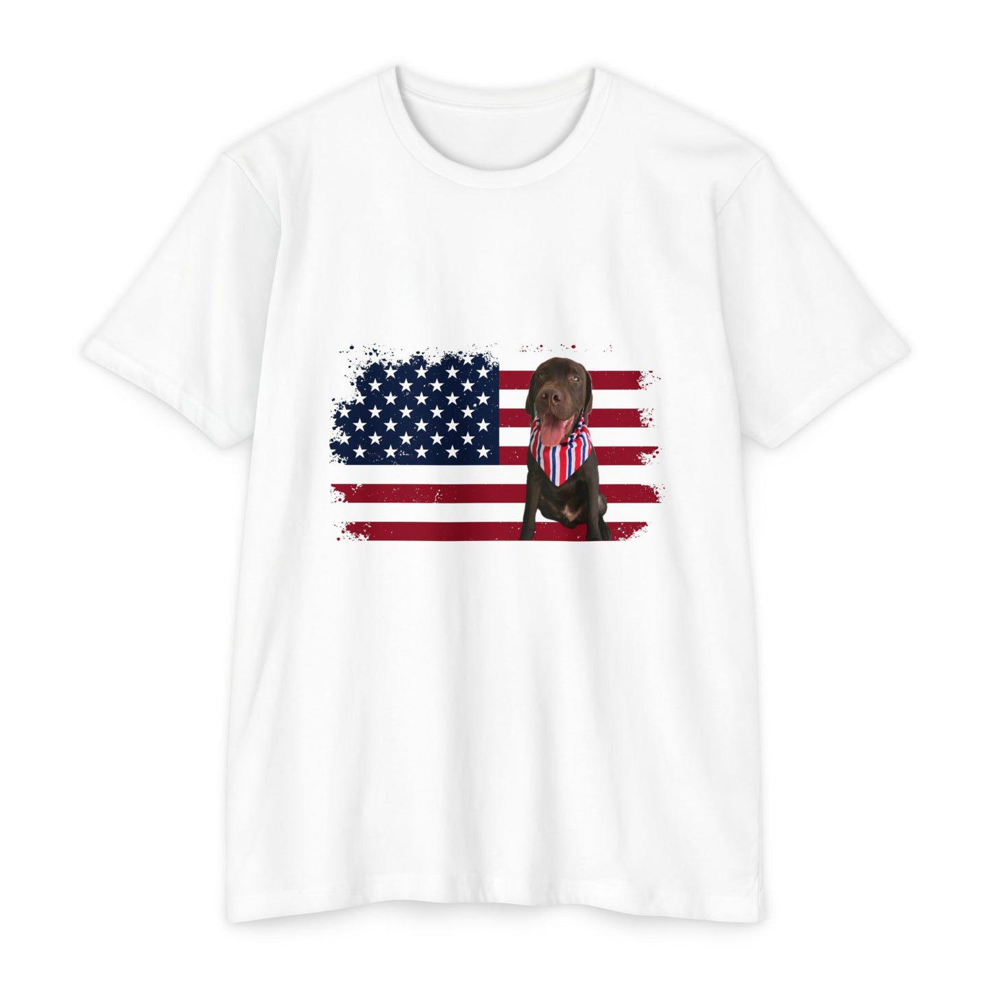 4Th Of July American dog t-shirt
