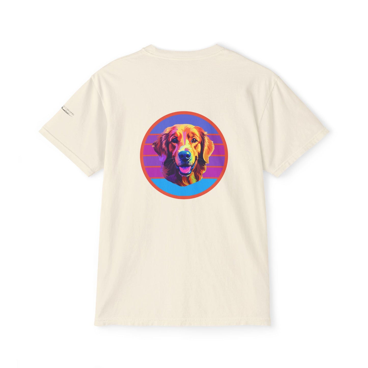 Golden Retriever sunset