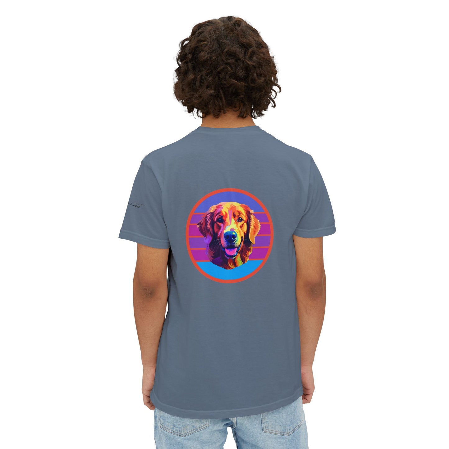 Golden Retriever sunset