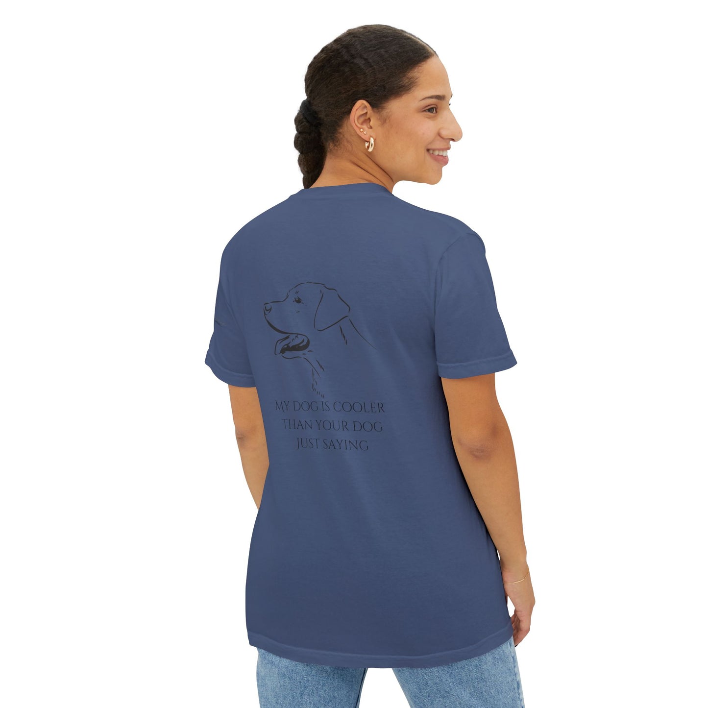 My dog is smarter than yours, just saying, Island Labradors, Pocket, T-Shirt
