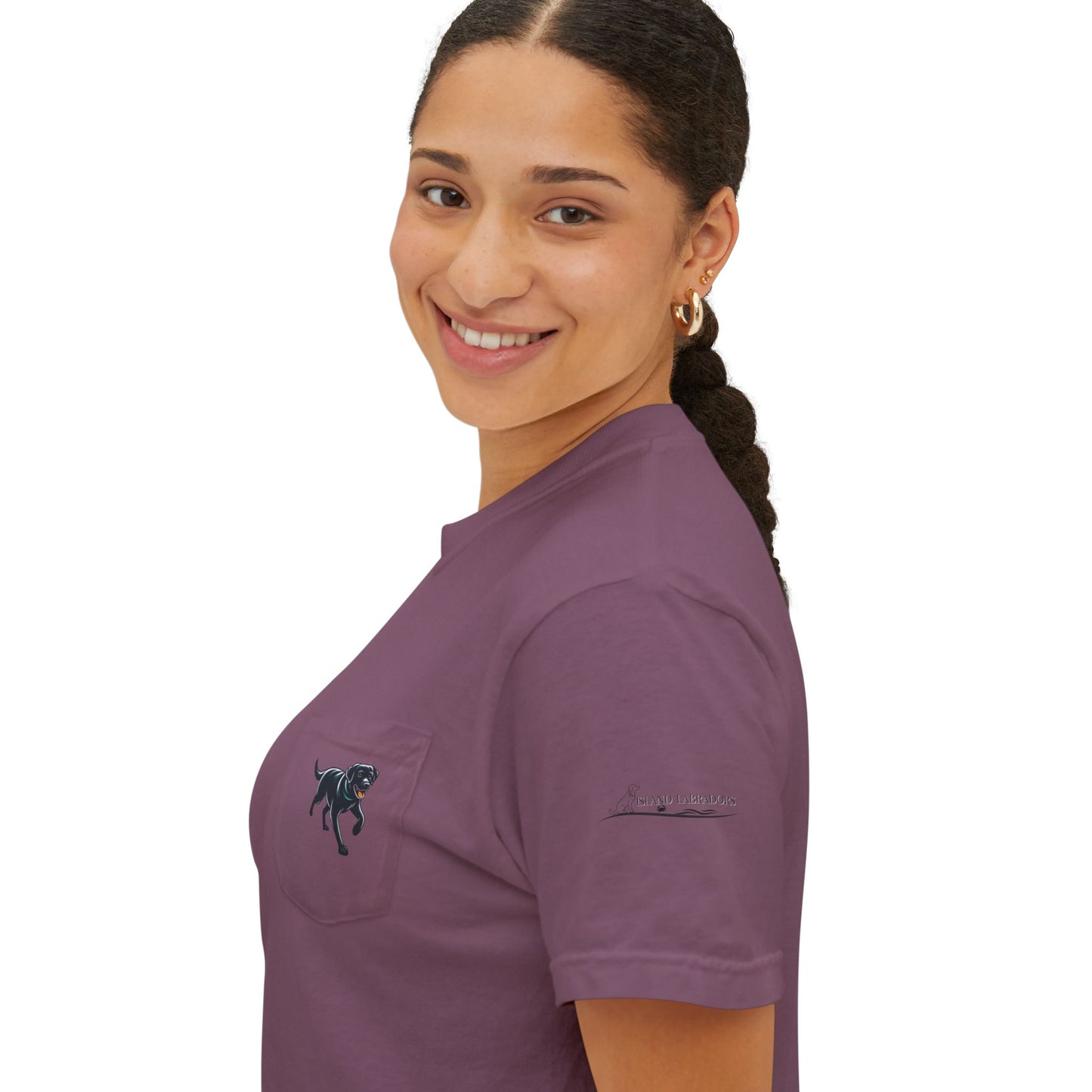 Positive, Island Labradors, pocket T-Shirt