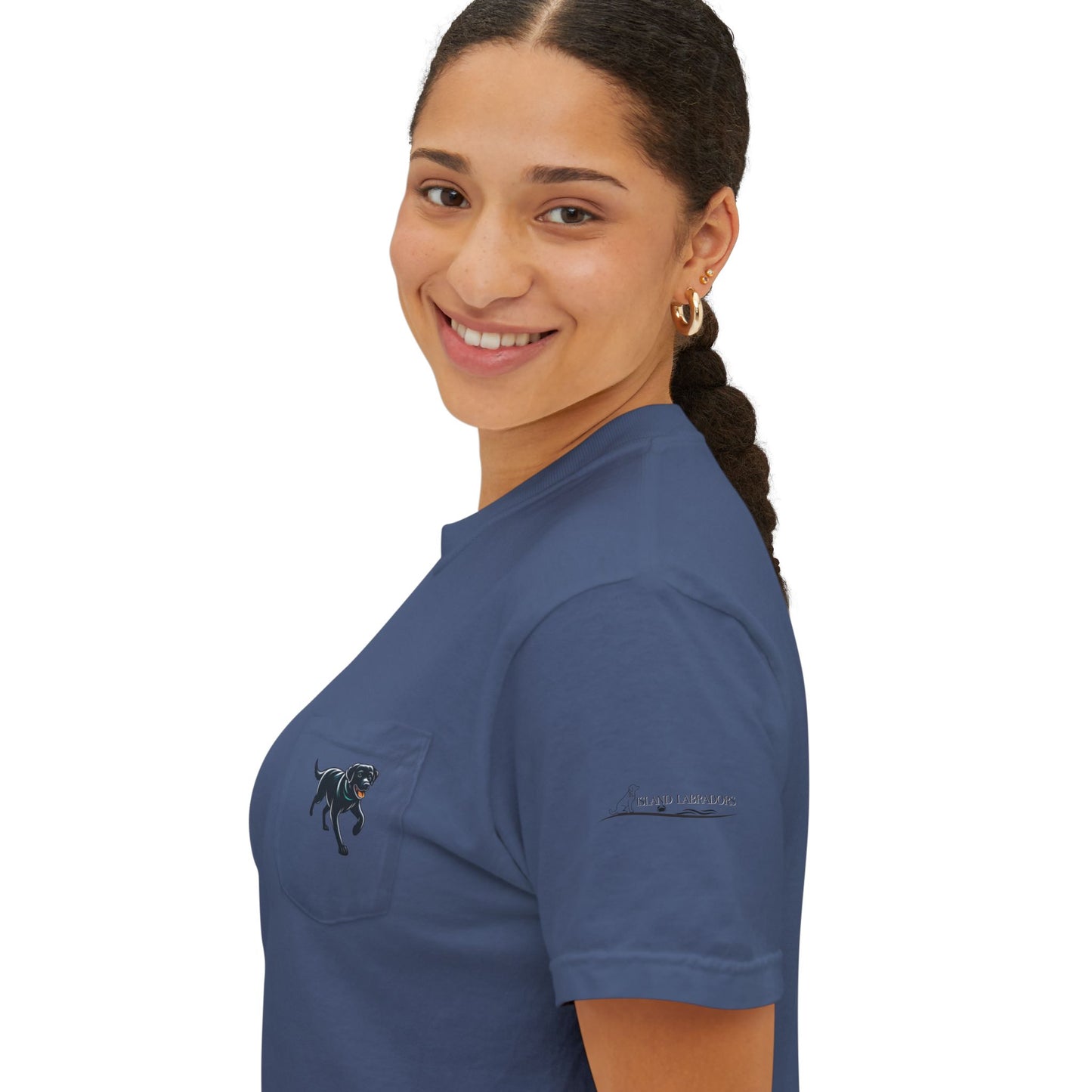 Positive, Island Labradors, pocket T-Shirt
