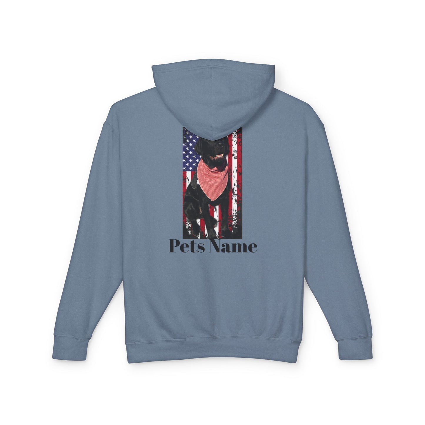 CUSTOMIZE, PERSONALIZE YOUR PETS PICTURE, YOUR PETS NAME, Labrador Flag