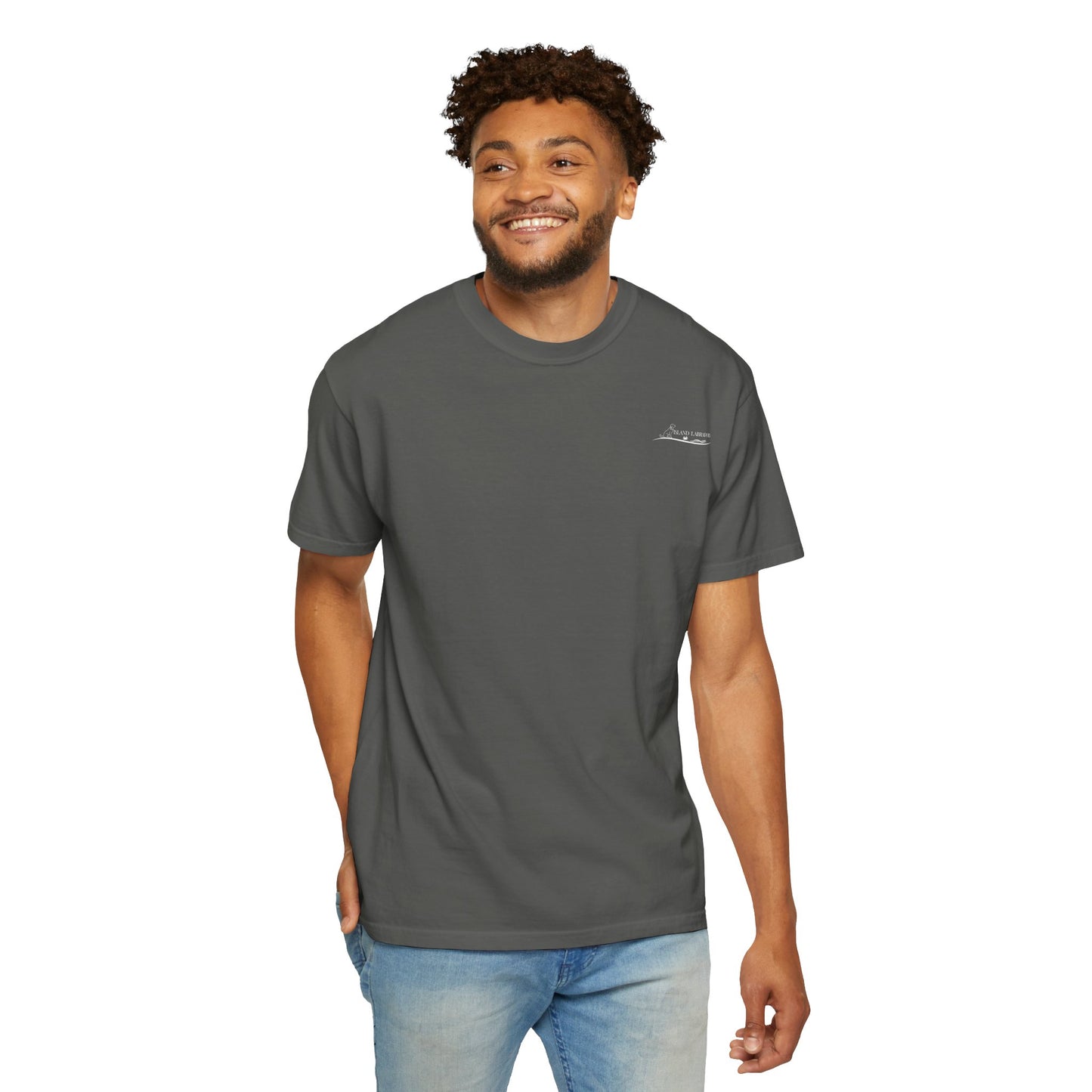 Jetty’s Adventures, Beach Bound, two labs , Unisex Garment-Dyed T-shirt
