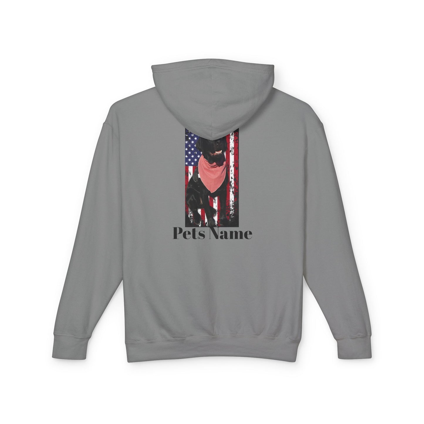 CUSTOMIZE, PERSONALIZE YOUR PETS PICTURE, YOUR PETS NAME, Labrador Flag
