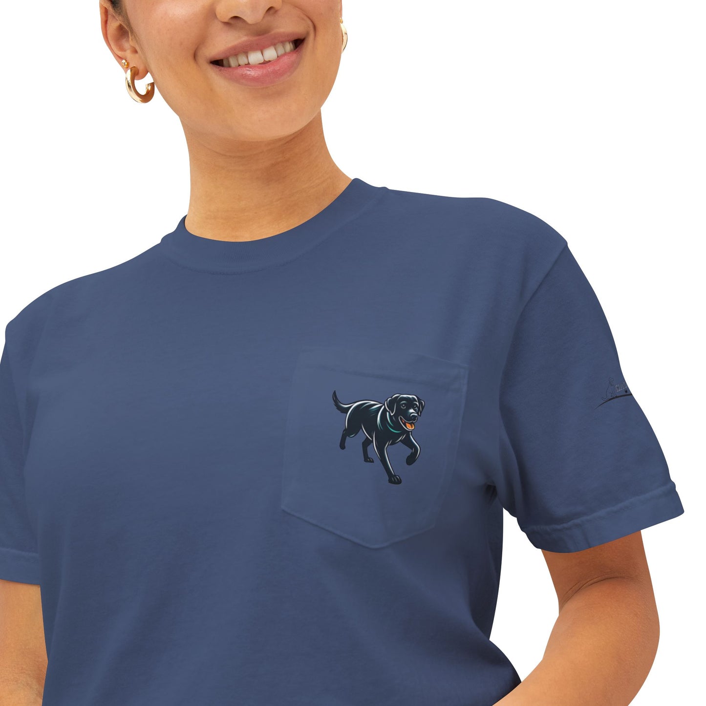 My dog is smarter than yours, just saying, Island Labradors, Pocket, T-Shirt