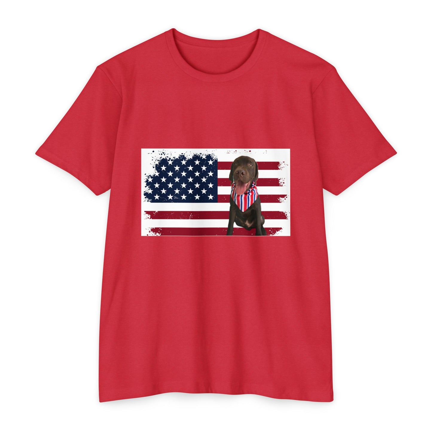 4Th Of July American dog t-shirt