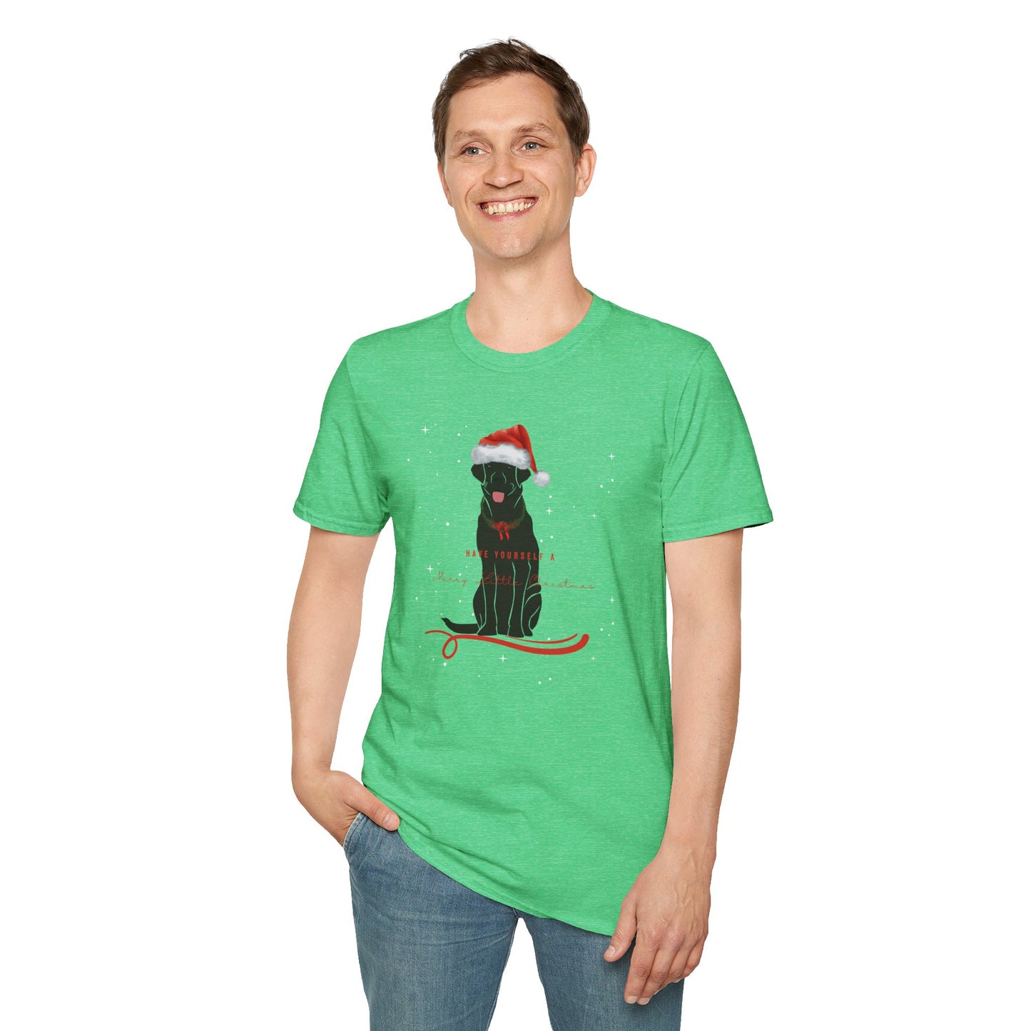 Have Yourself A Merry Little Christmas, black Labrador