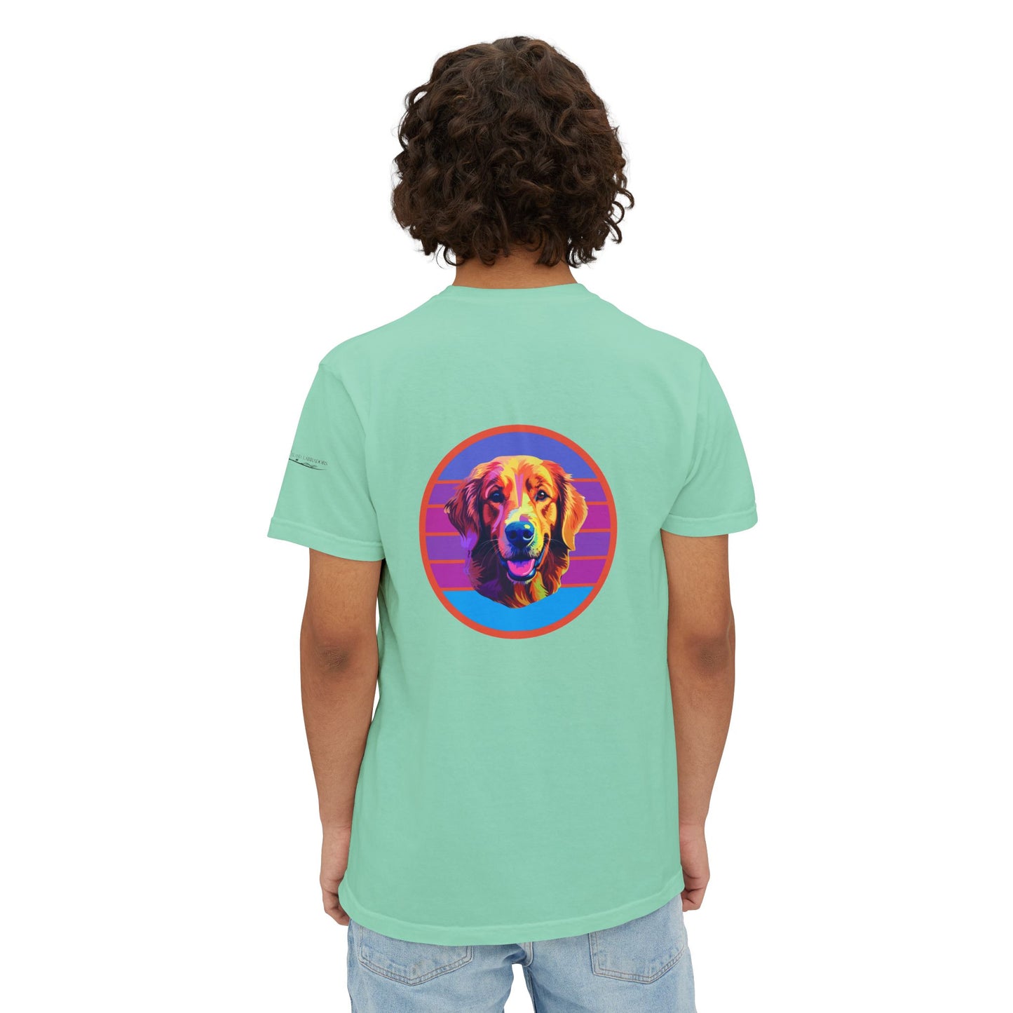 Golden Retriever sunset