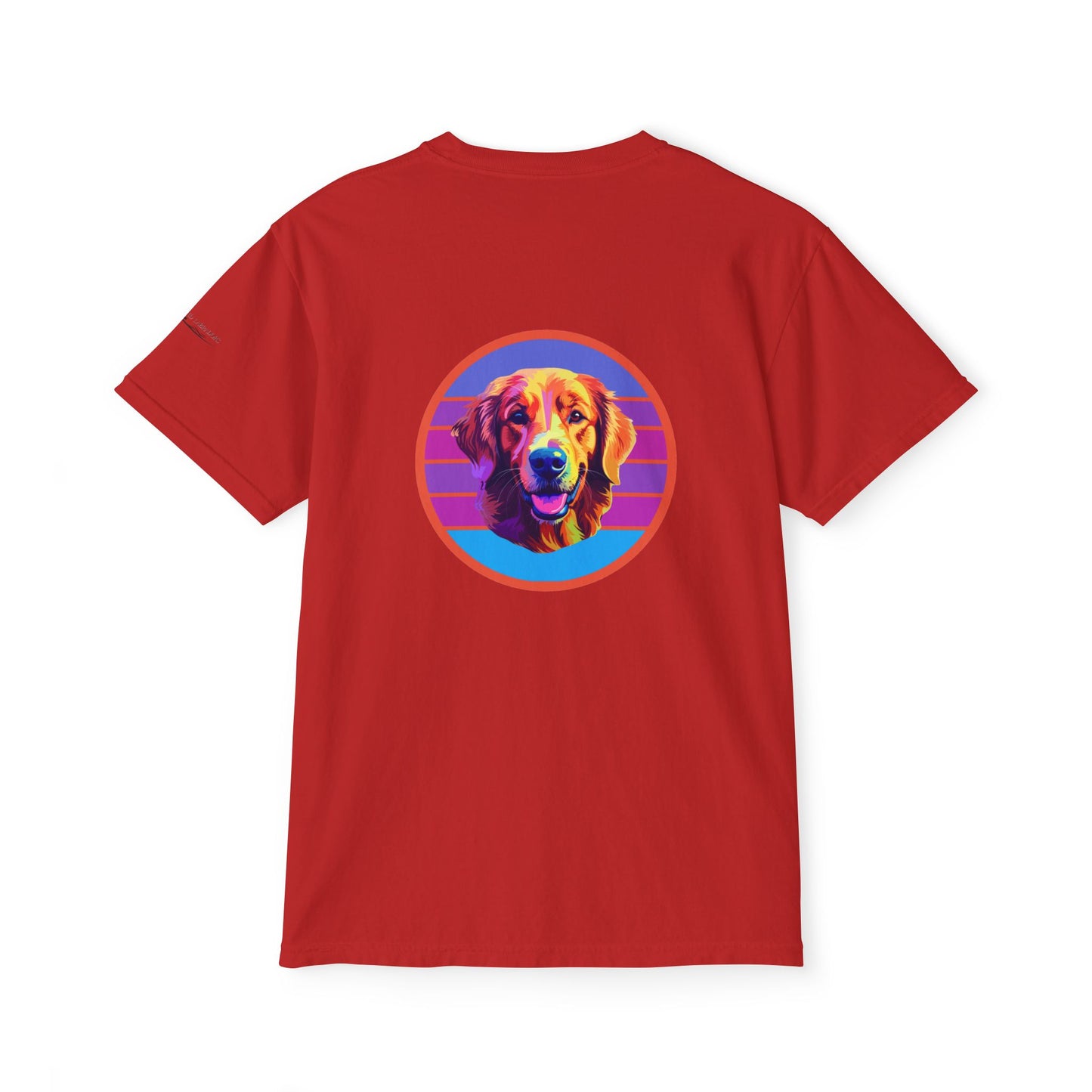 Golden Retriever sunset