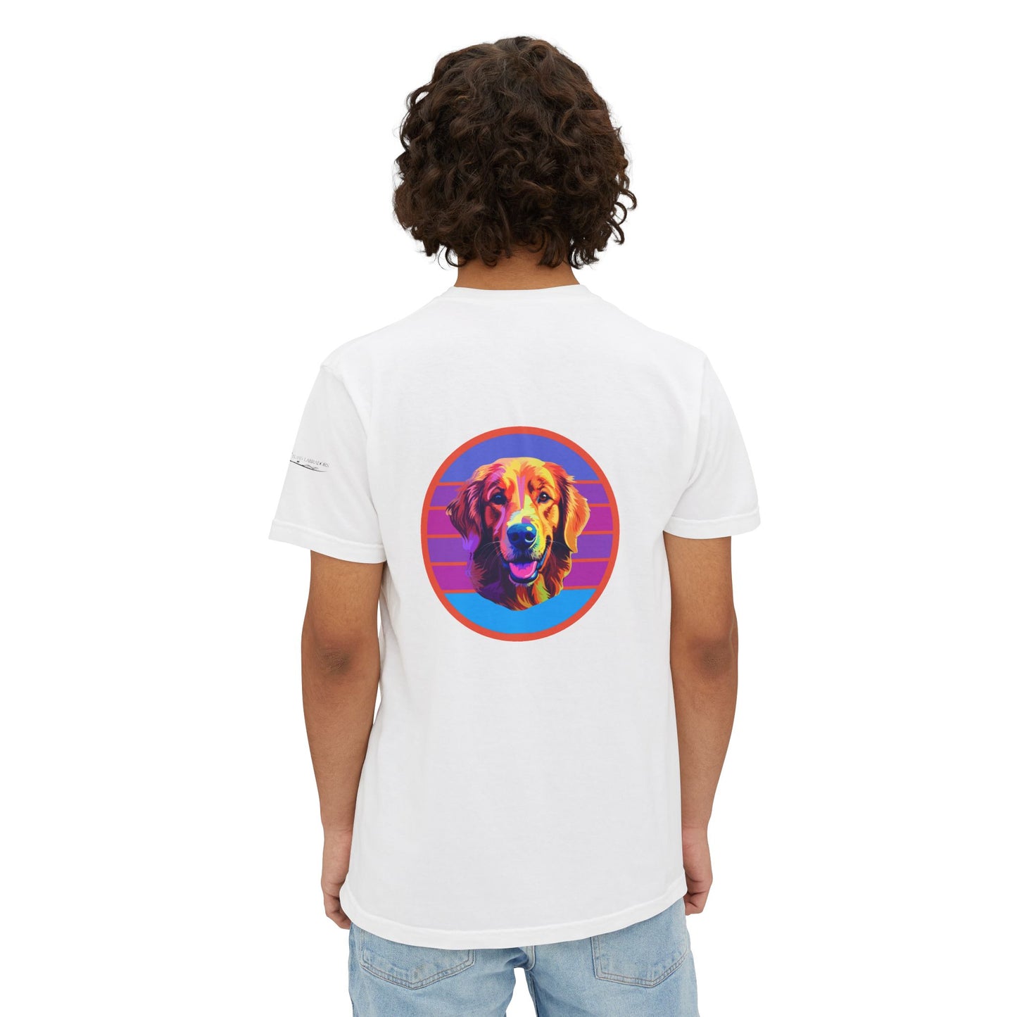 Golden Retriever sunset