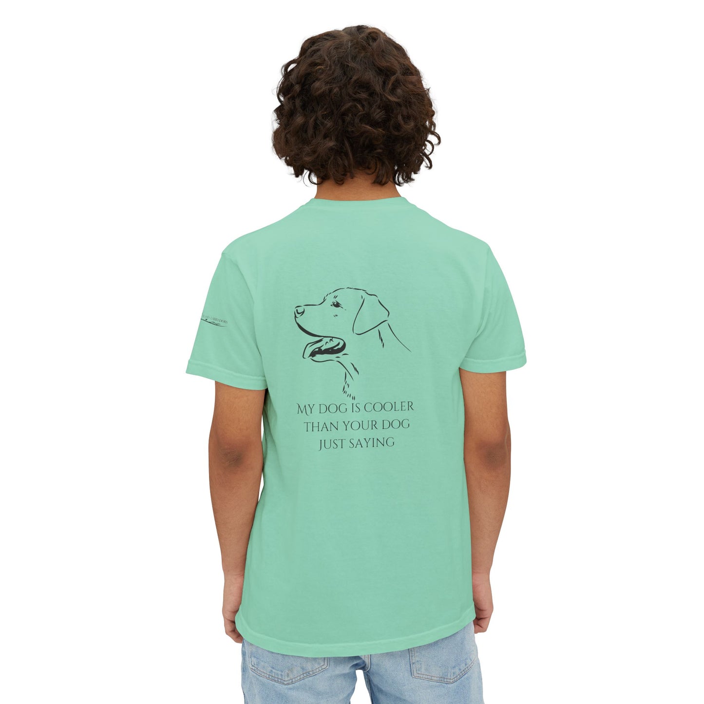 My dog is smarter than yours, just saying, Island Labradors, Pocket, T-Shirt