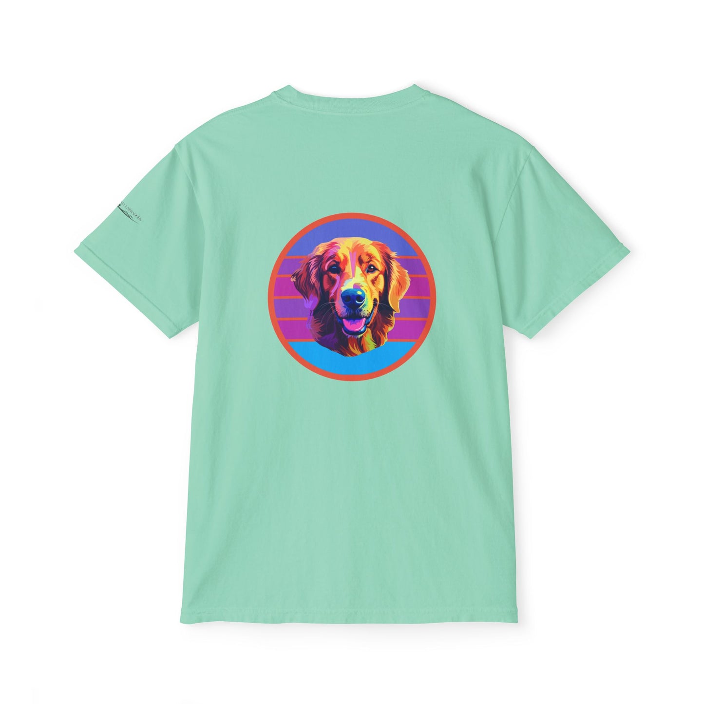 Golden Retriever sunset