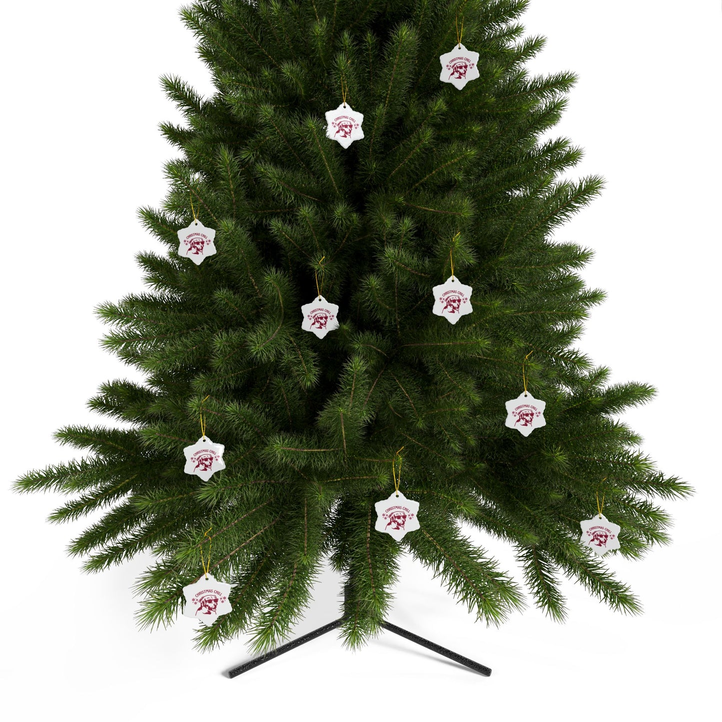 Labrador Christmas, Ceramic Ornaments, 2-Side Print, (1pc, 3pcs, 5pcs, 10pcs)