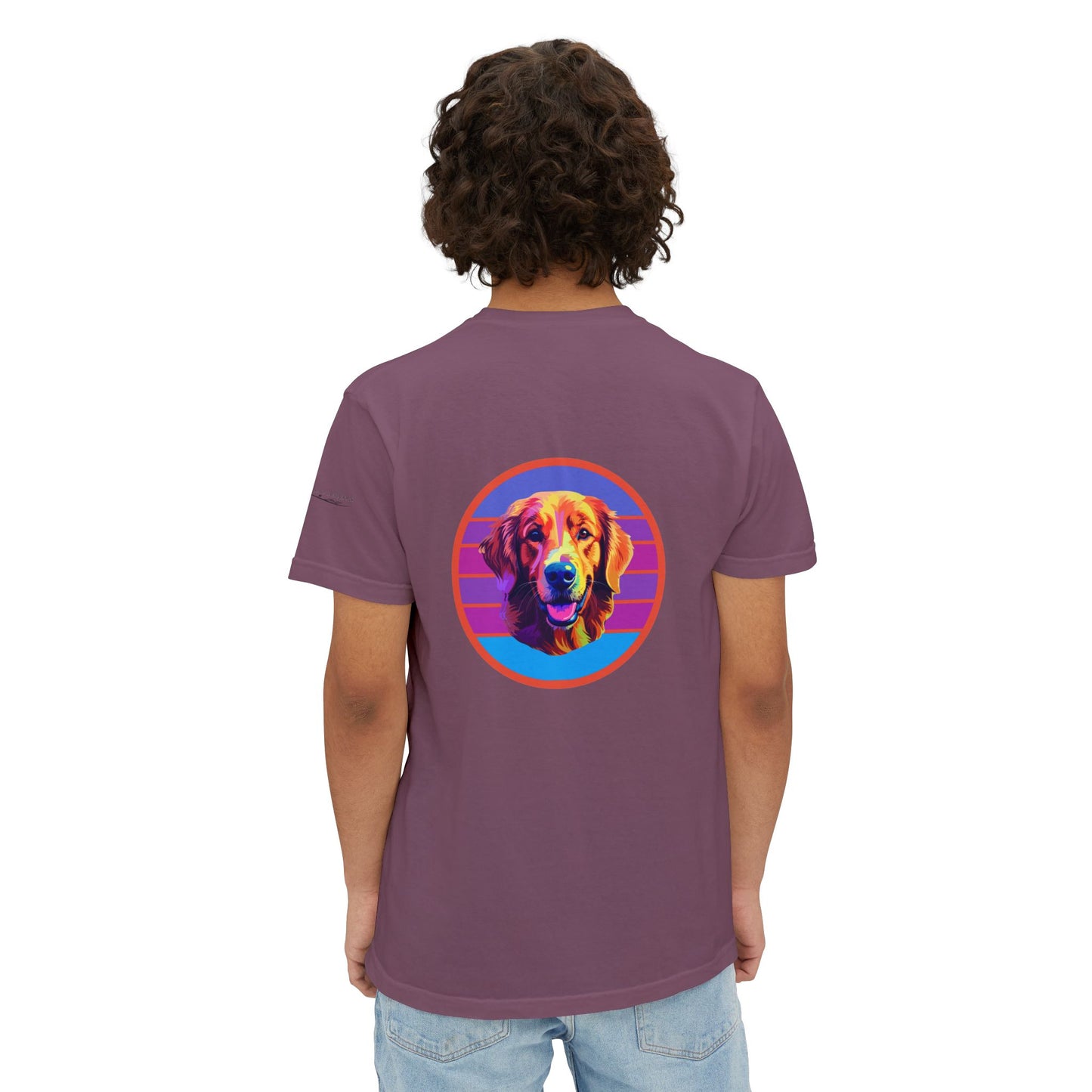 Golden Retriever sunset