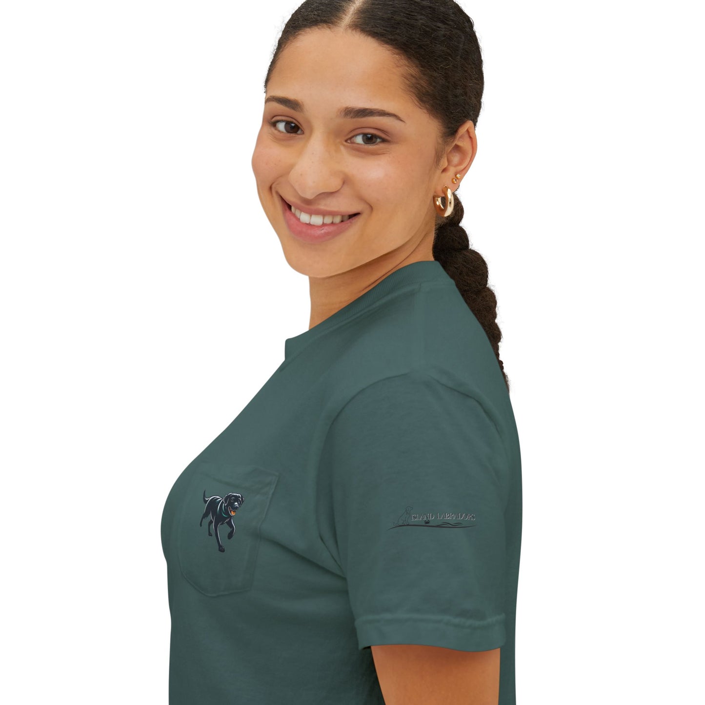 Positive, Island Labradors, pocket T-Shirt