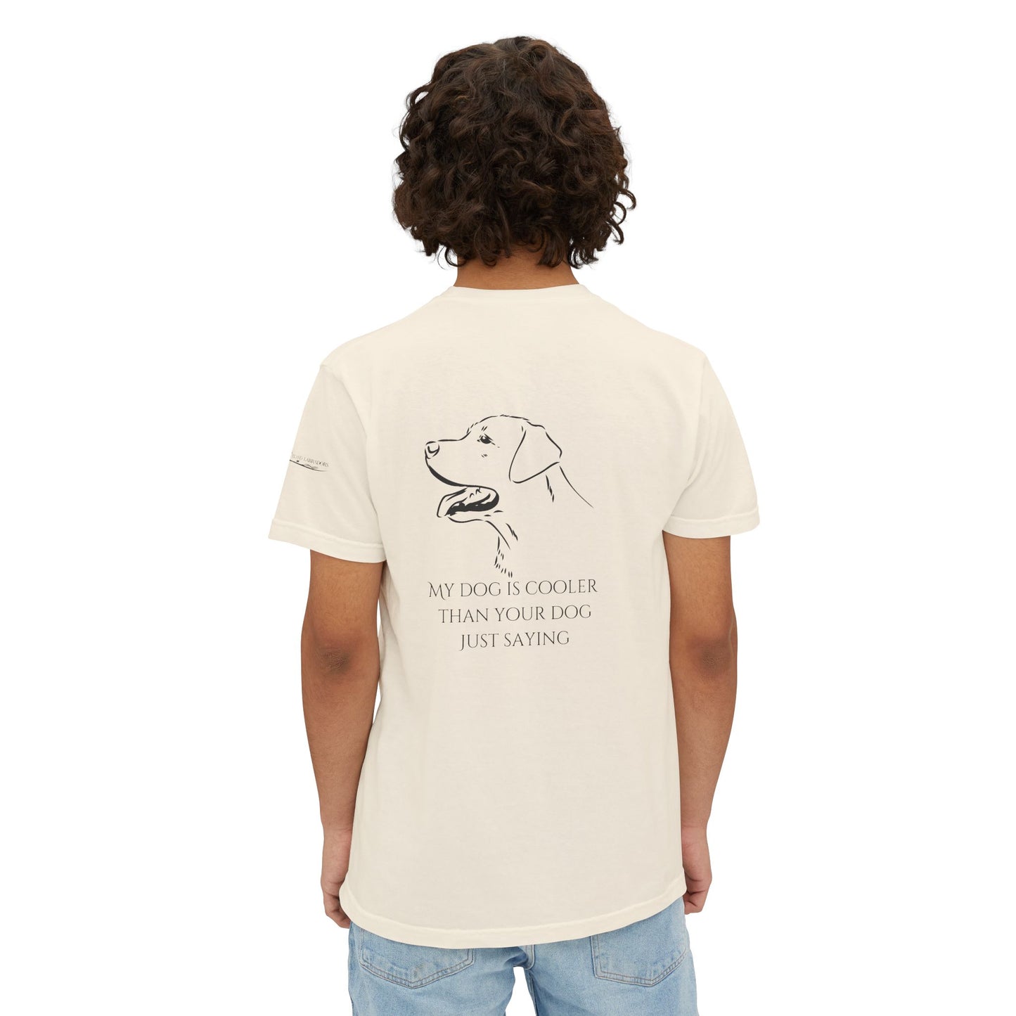 My dog is smarter than yours, just saying, Island Labradors, Pocket, T-Shirt