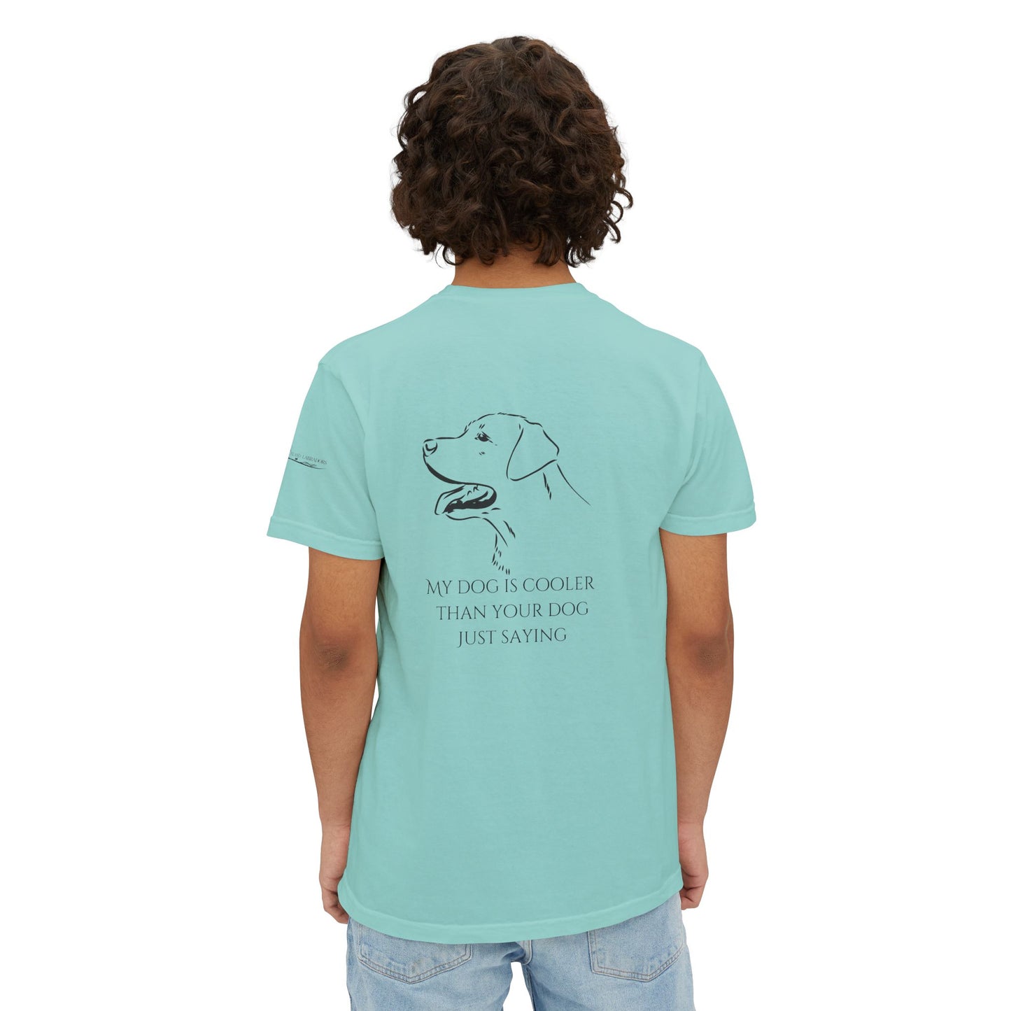 My dog is smarter than yours, just saying, Island Labradors, Pocket, T-Shirt