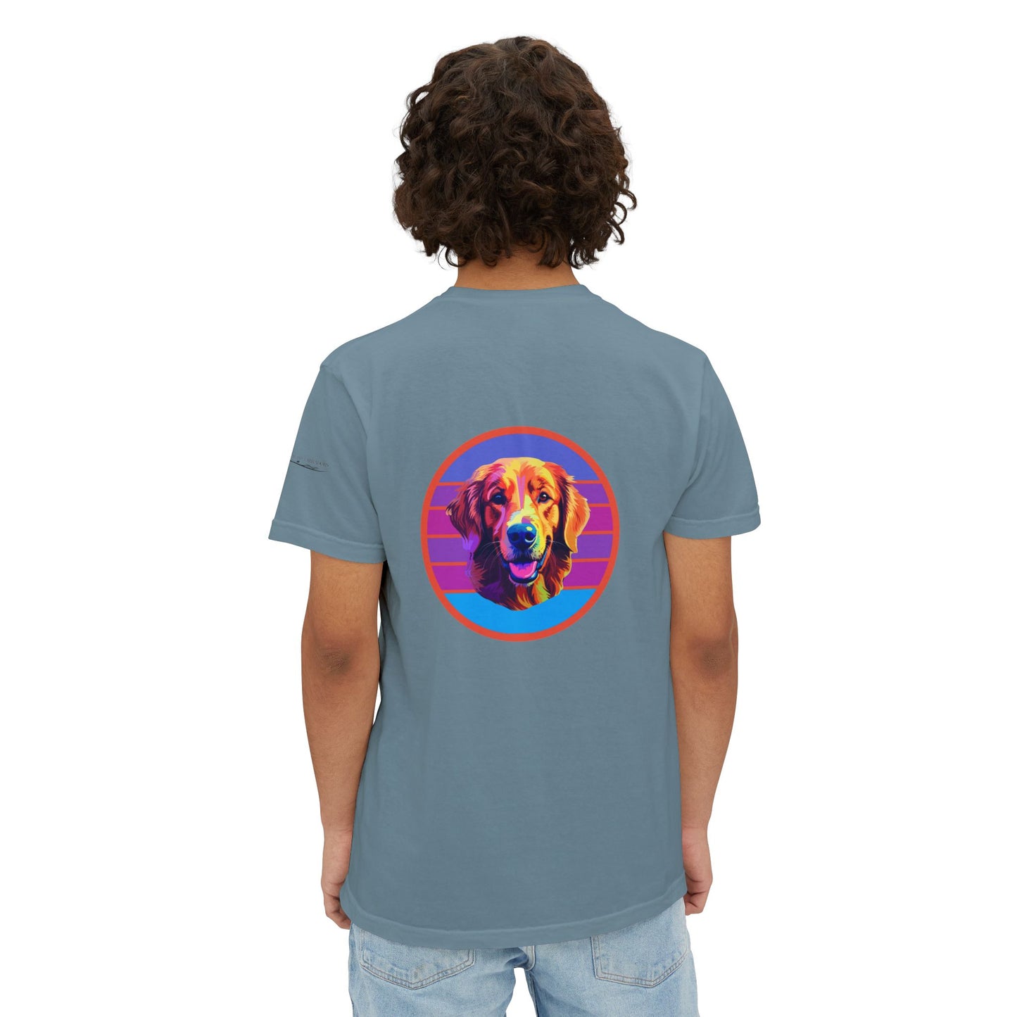 Golden Retriever sunset