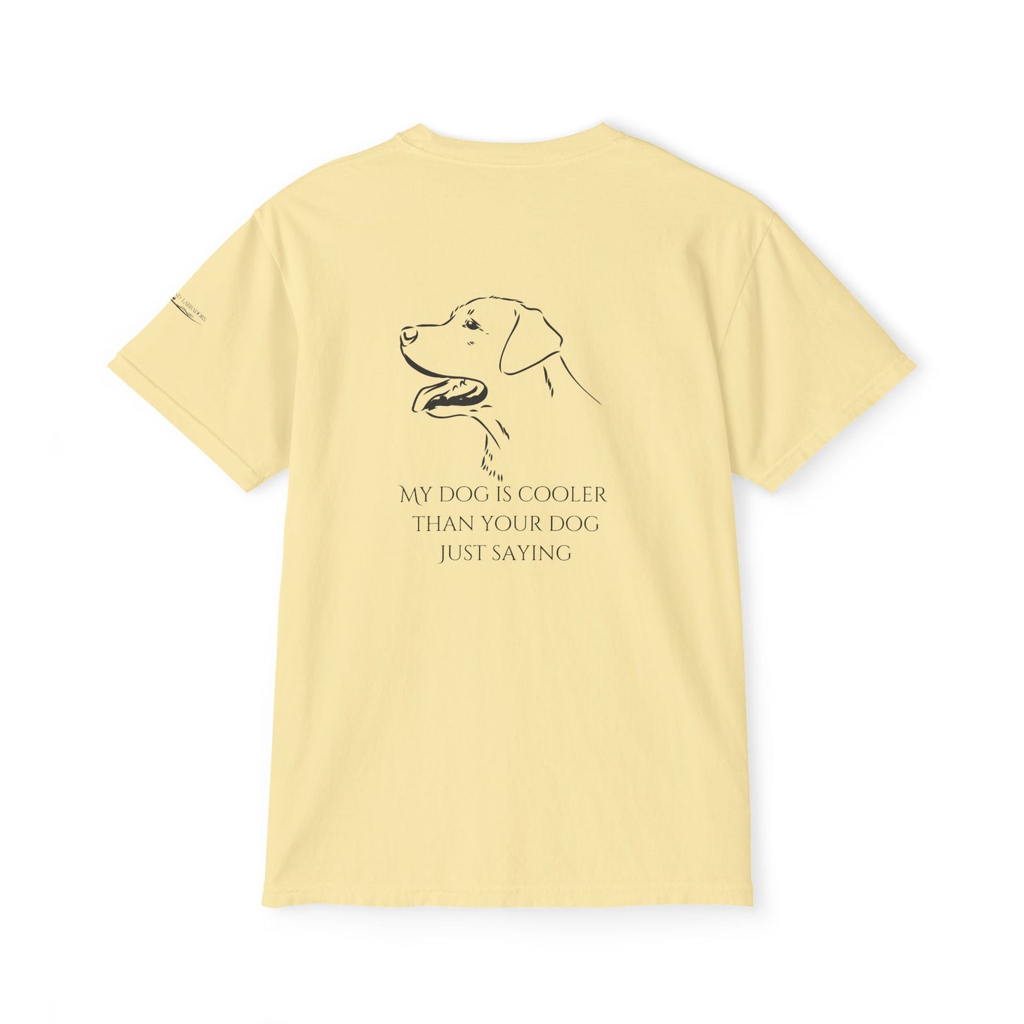 My dog is smarter than yours, just saying, Island Labradors, Pocket, T-Shirt