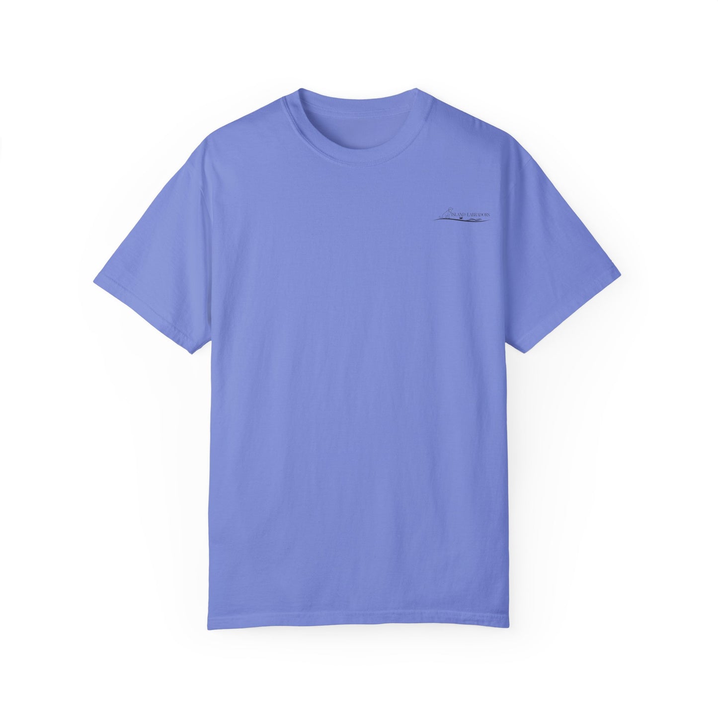 Jetty’s Adventures, Beach Bound, two labs , Unisex Garment-Dyed T-shirt