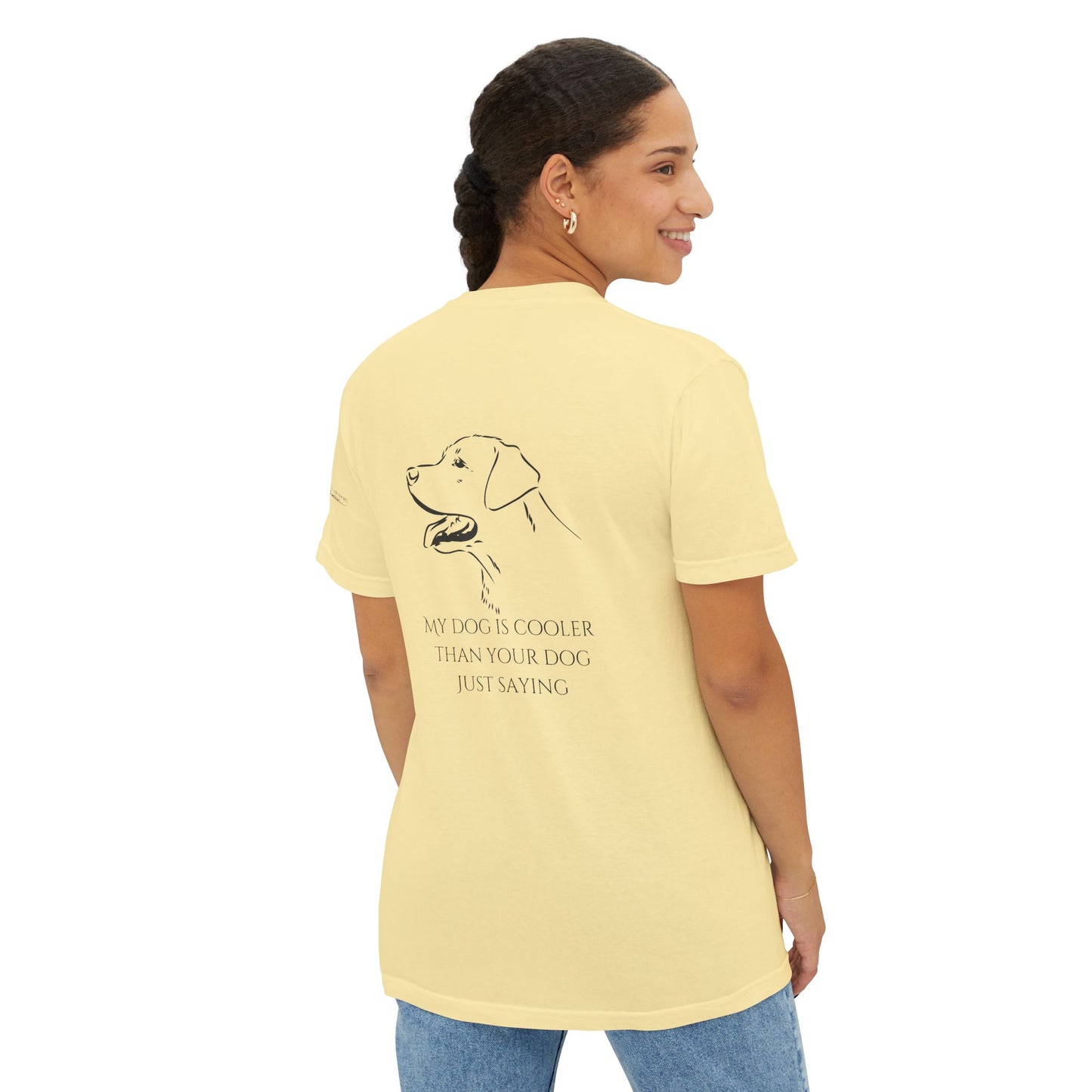 My dog is smarter than yours, just saying, Island Labradors, Pocket, T-Shirt
