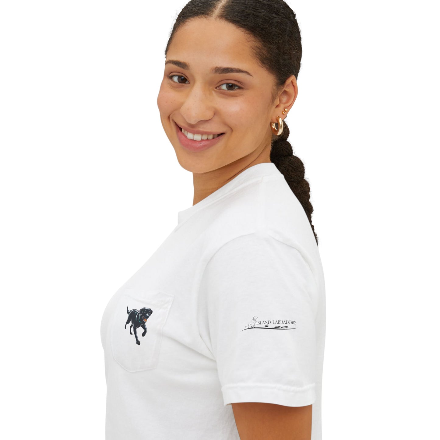 My dog is smarter than yours, just saying, Island Labradors, Pocket, T-Shirt