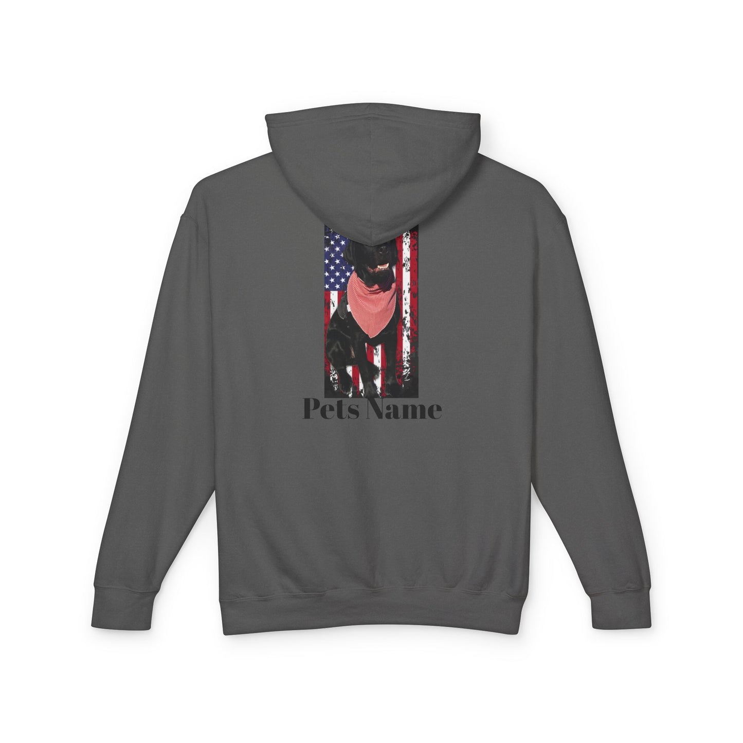 CUSTOMIZE, PERSONALIZE YOUR PETS PICTURE, YOUR PETS NAME, Labrador Flag
