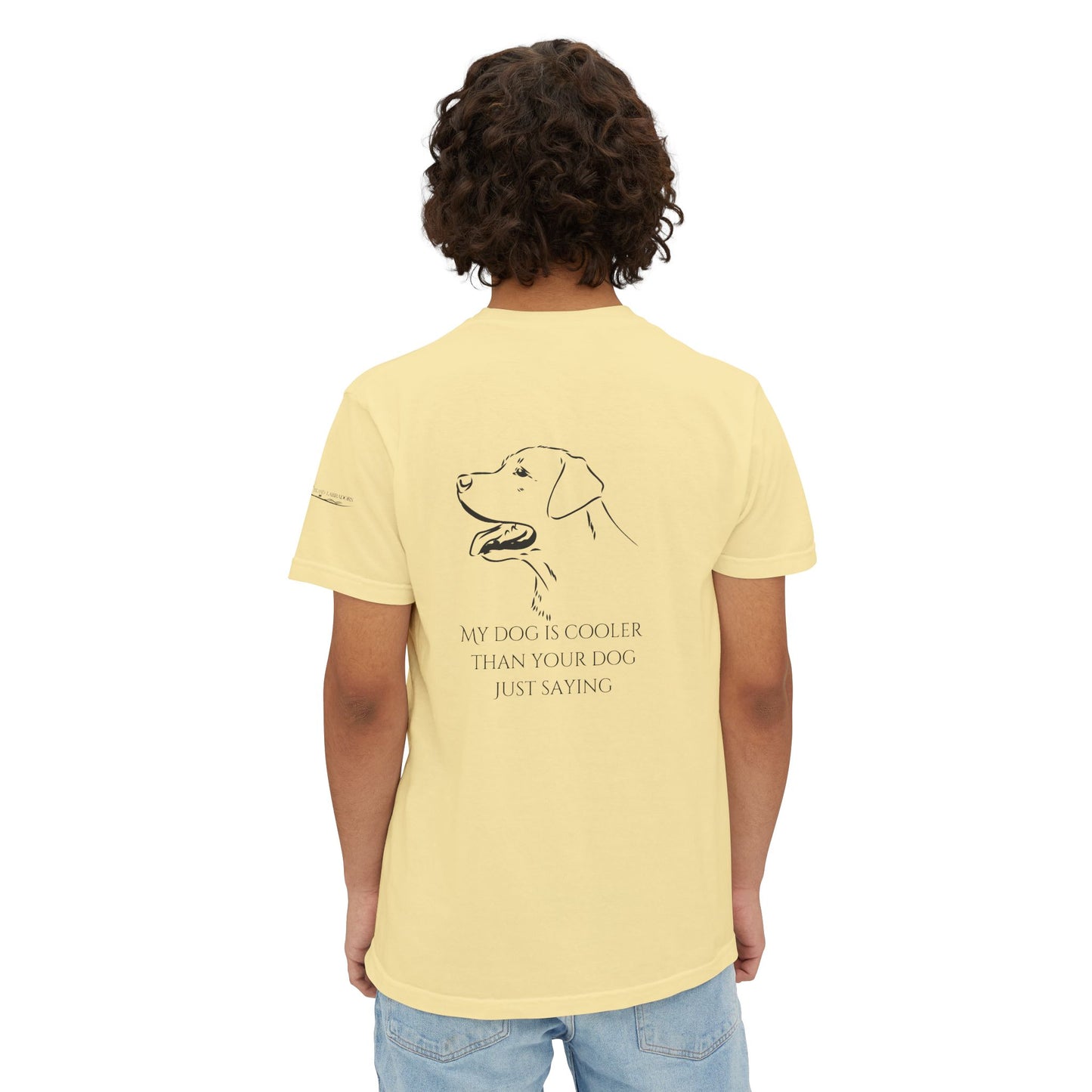 My dog is smarter than yours, just saying, Island Labradors, Pocket, T-Shirt