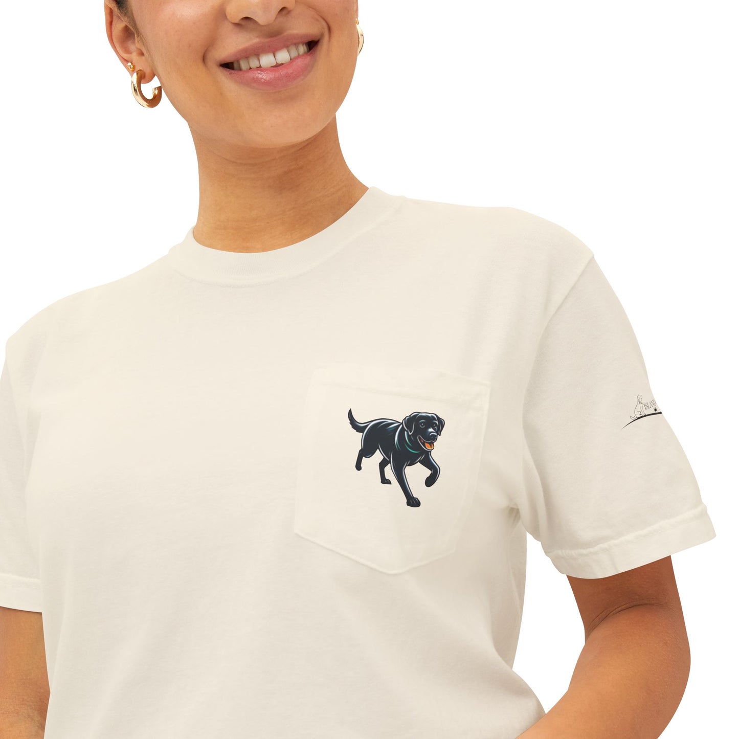 Positive, Island Labradors, pocket T-Shirt