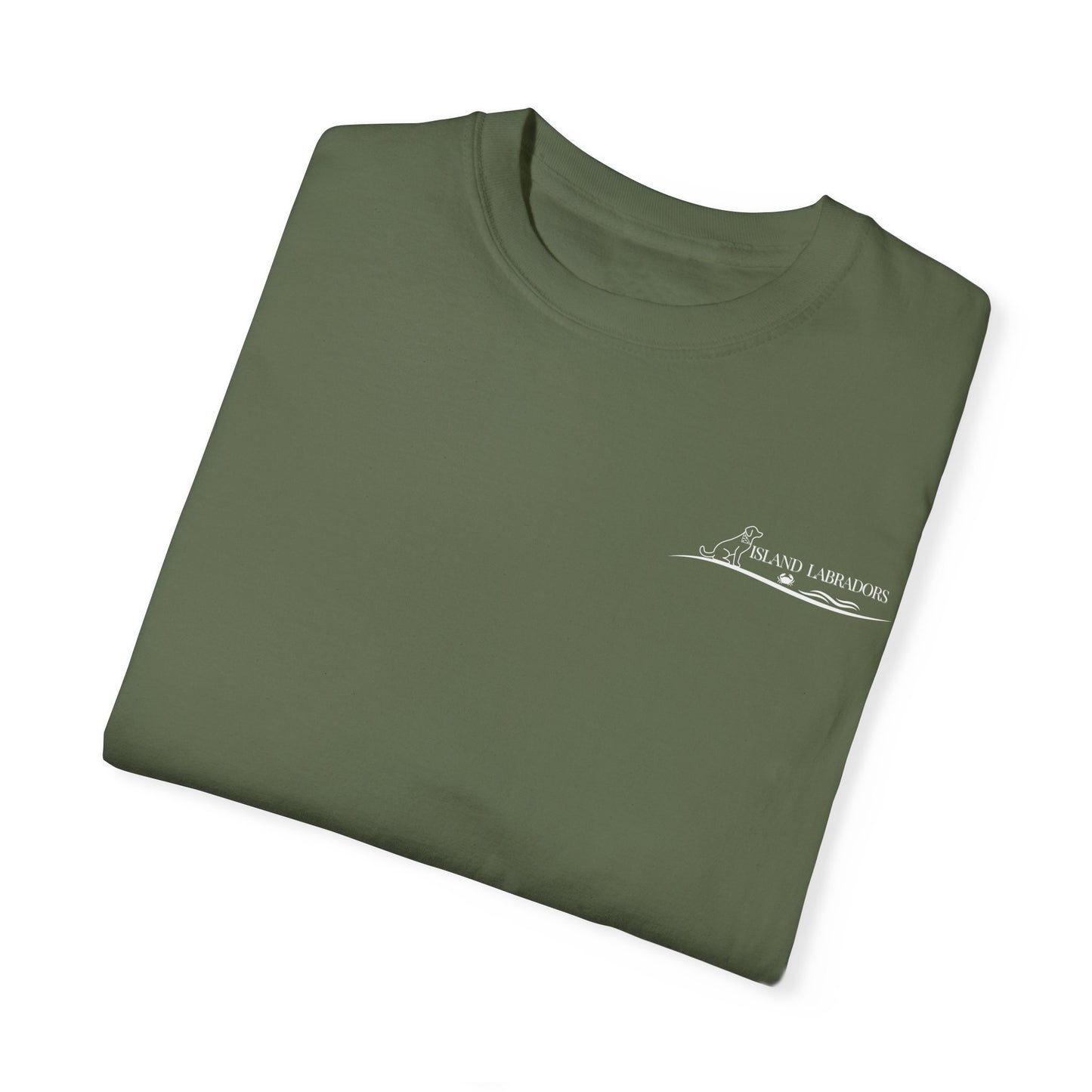 English Labrador print, Unisex Garment-Dyed T-shirt