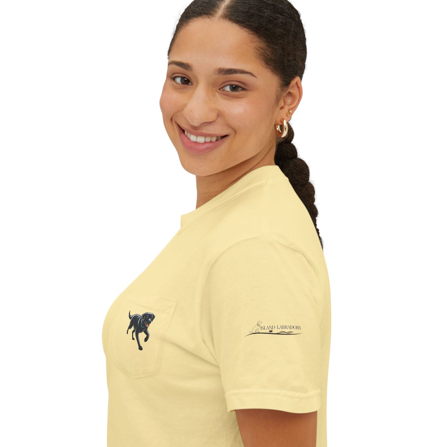 My dog is smarter than yours, just saying, Island Labradors, Pocket, T-Shirt