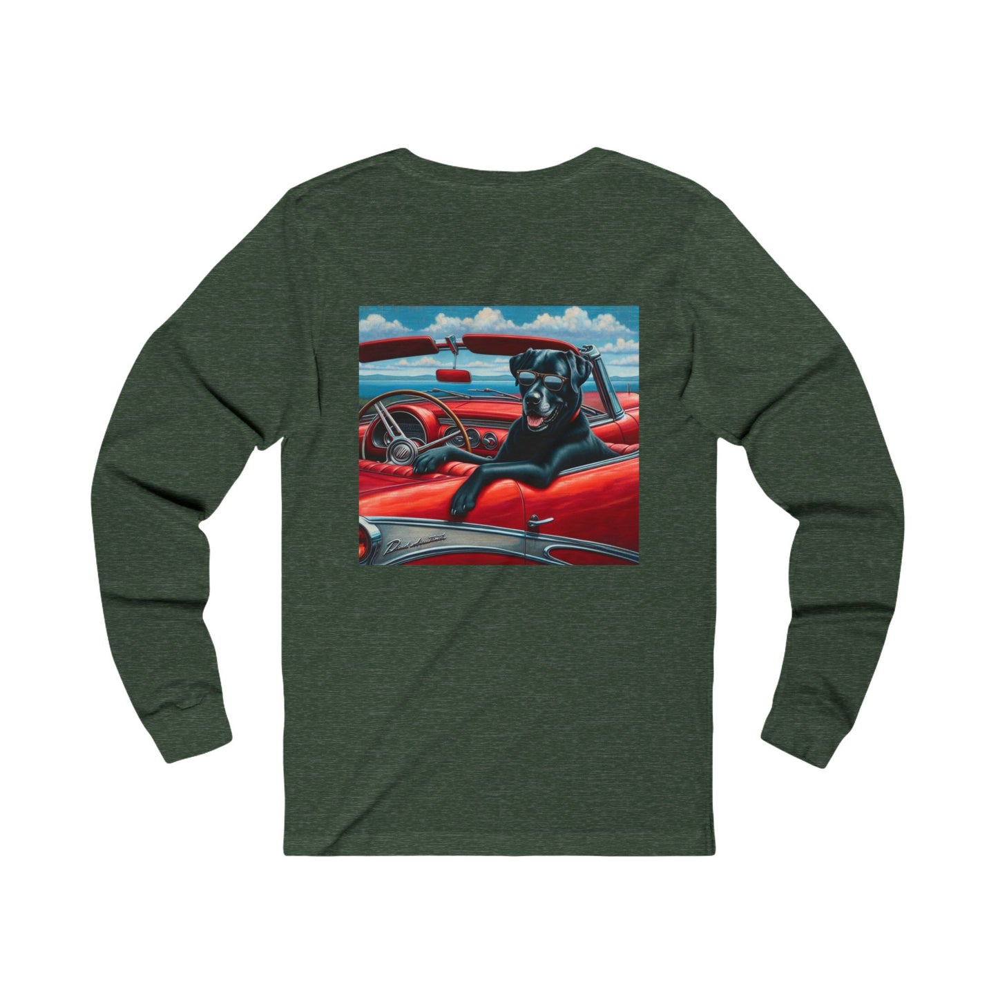 Black Lab Classic, 1950's, Unisex Jersey Long Sleeve Tee