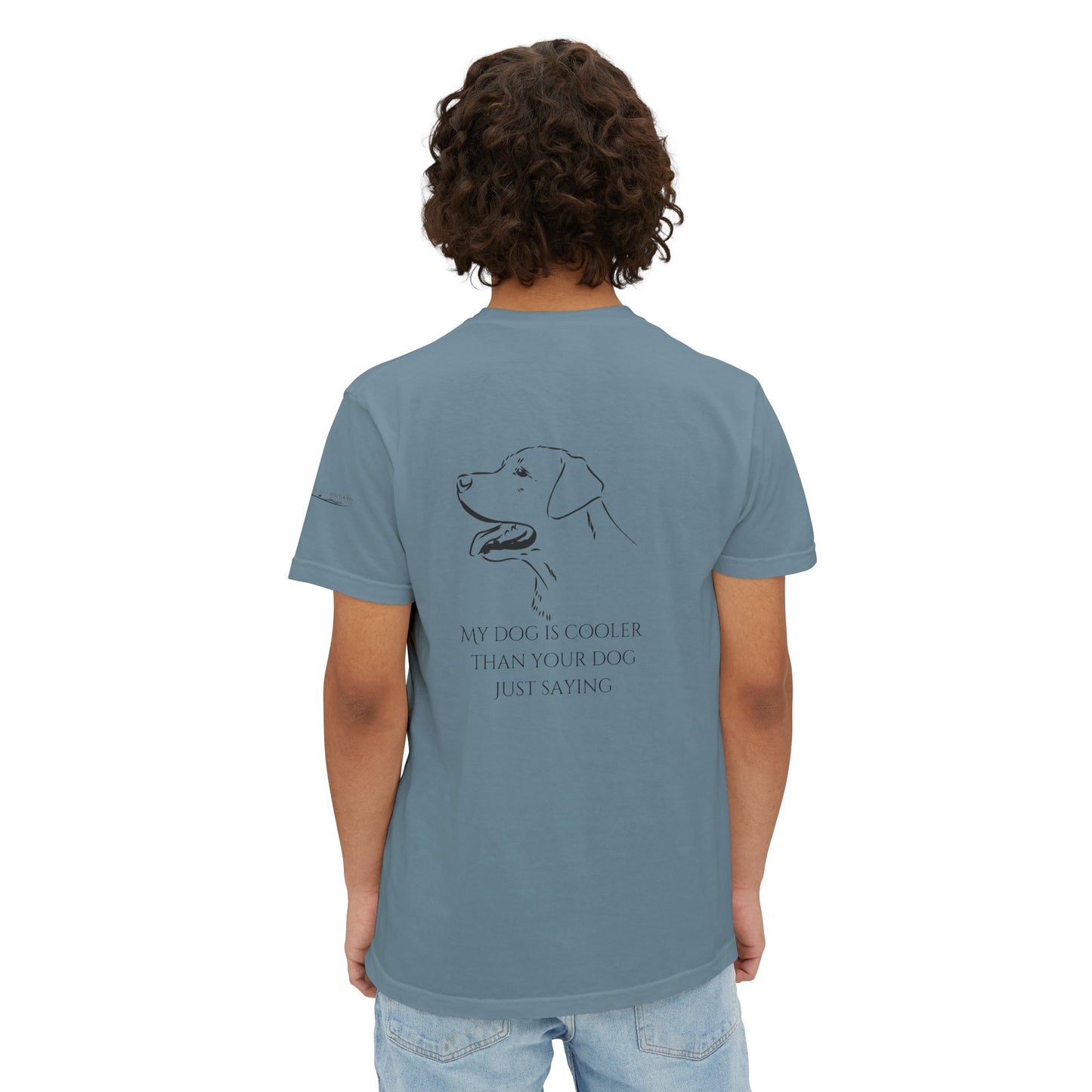 My dog is smarter than yours, just saying, Island Labradors, Pocket, T-Shirt