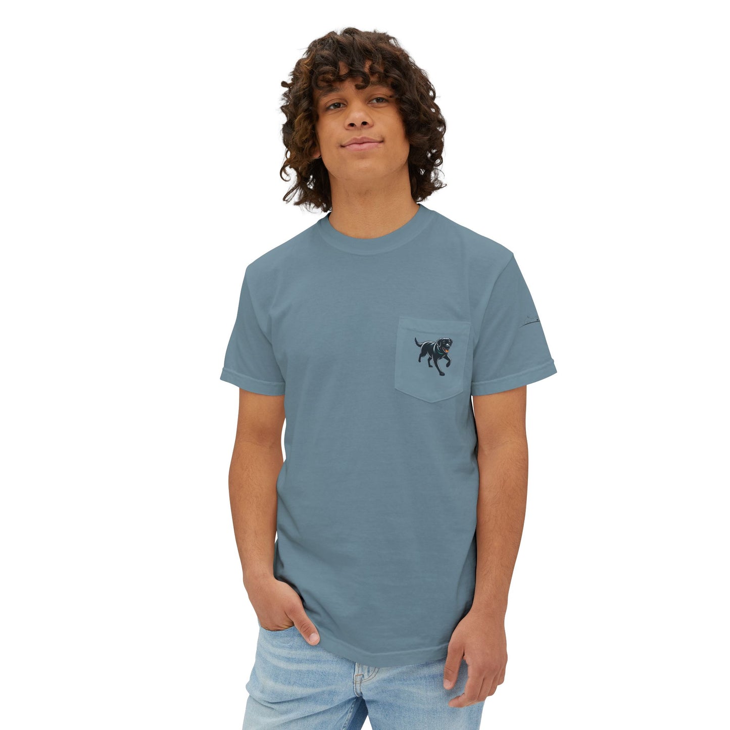 My dog is smarter than yours, just saying, Island Labradors, Pocket, T-Shirt
