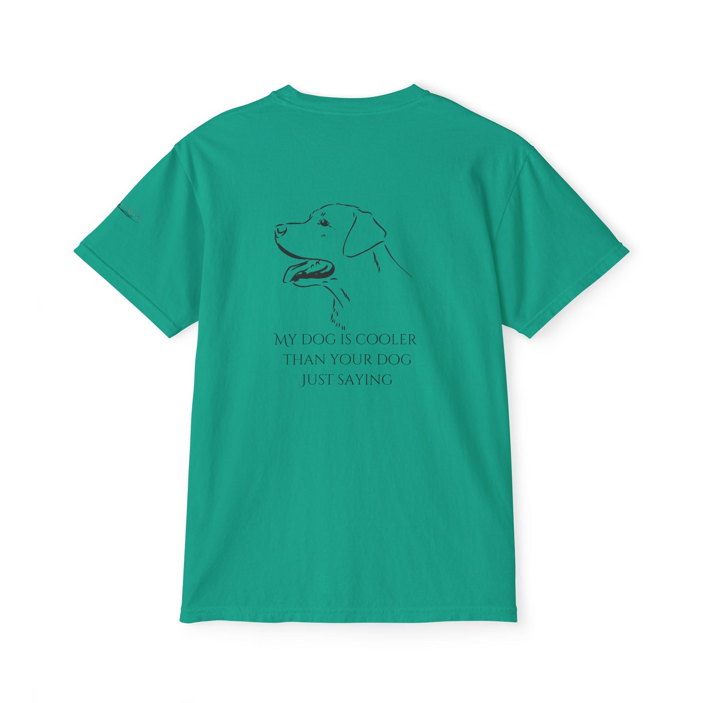 My dog is smarter than yours, just saying, Island Labradors, Pocket, T-Shirt
