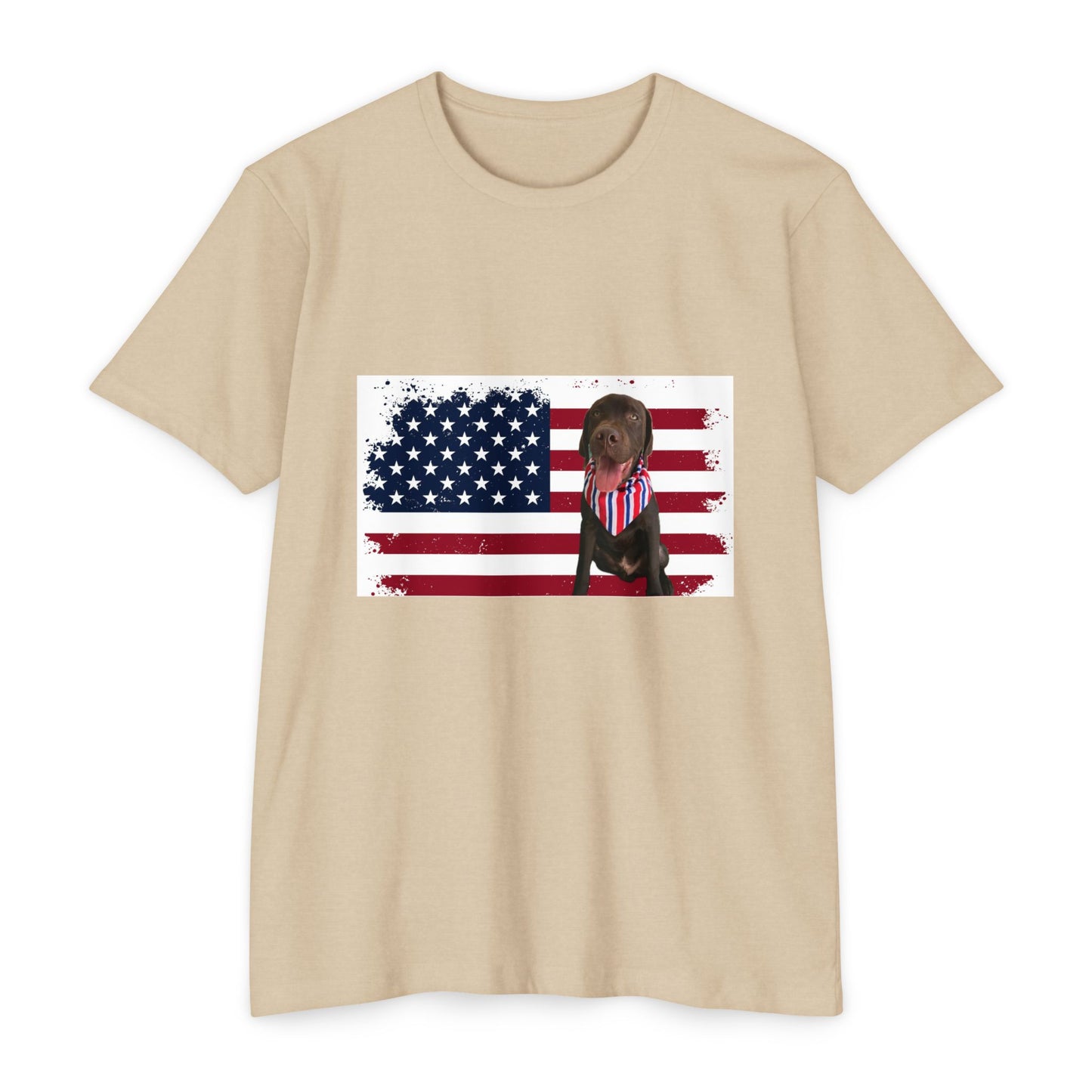 4Th Of July American dog t-shirt
