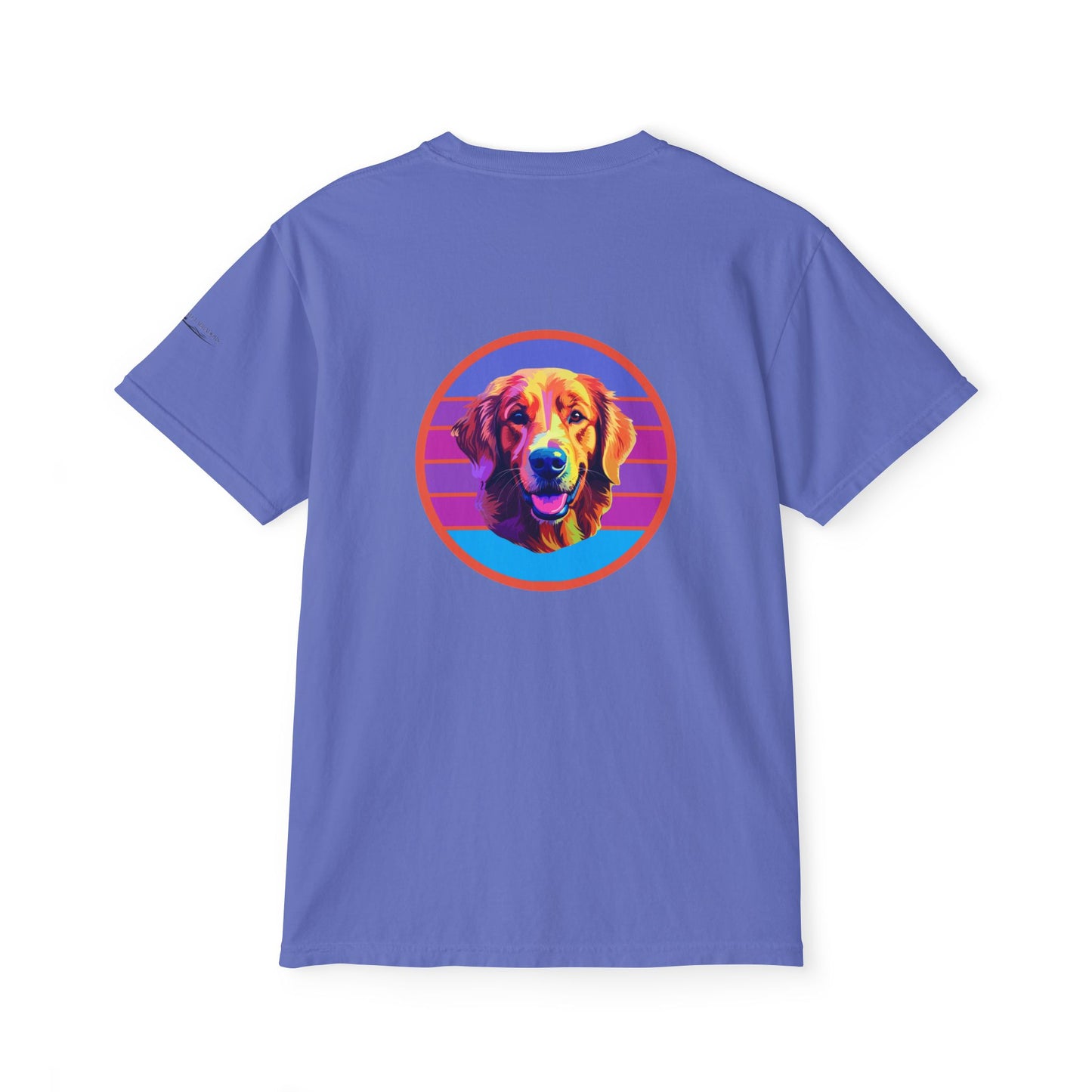 Golden Retriever sunset