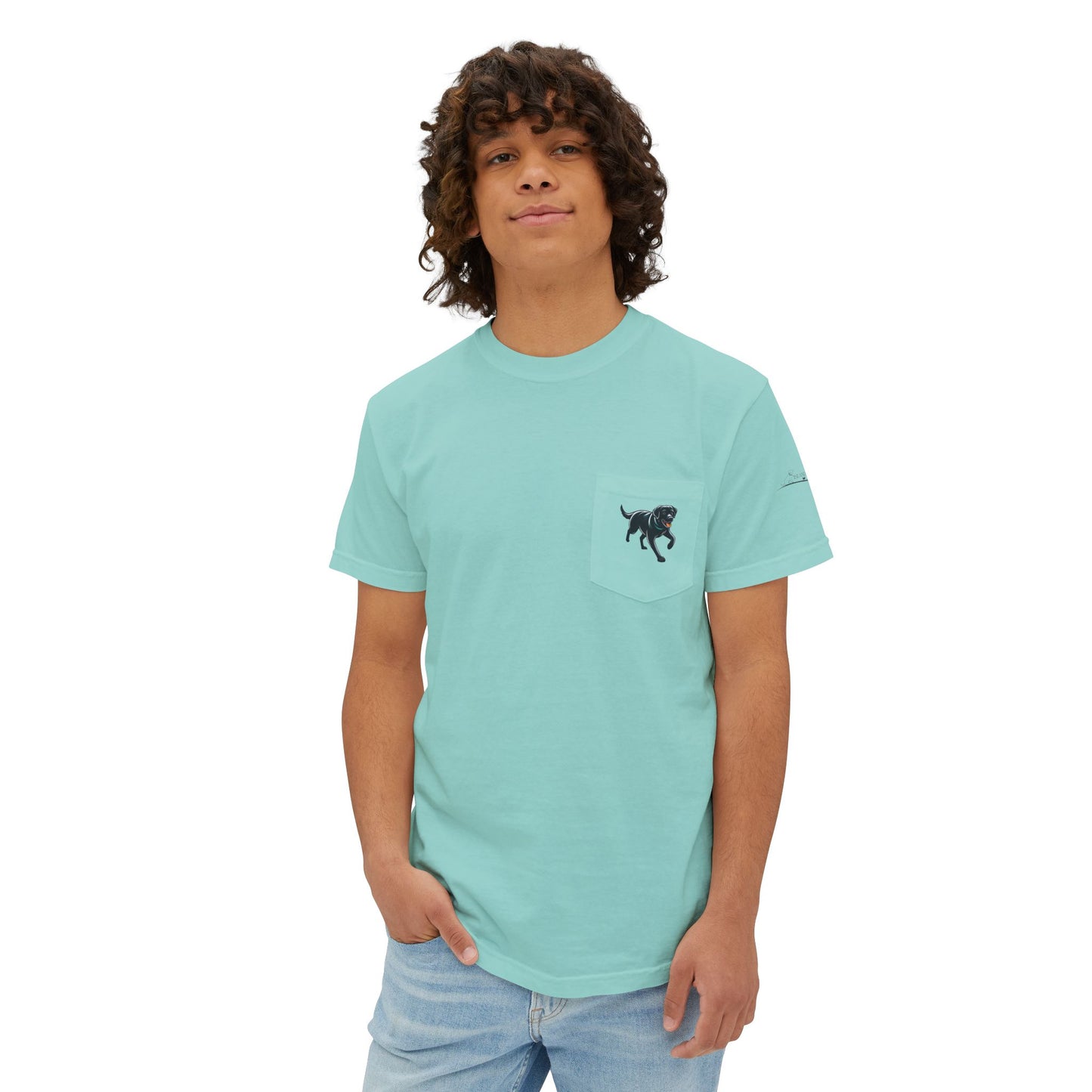 My dog is smarter than yours, just saying, Island Labradors, Pocket, T-Shirt