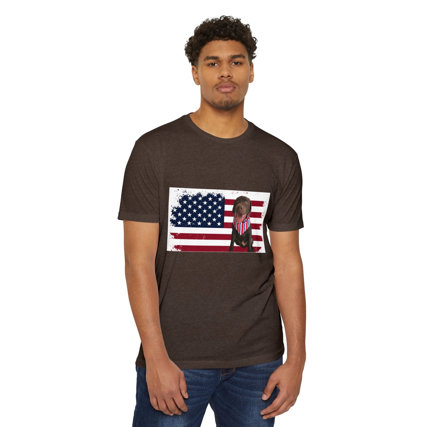 4Th Of July American dog t-shirt