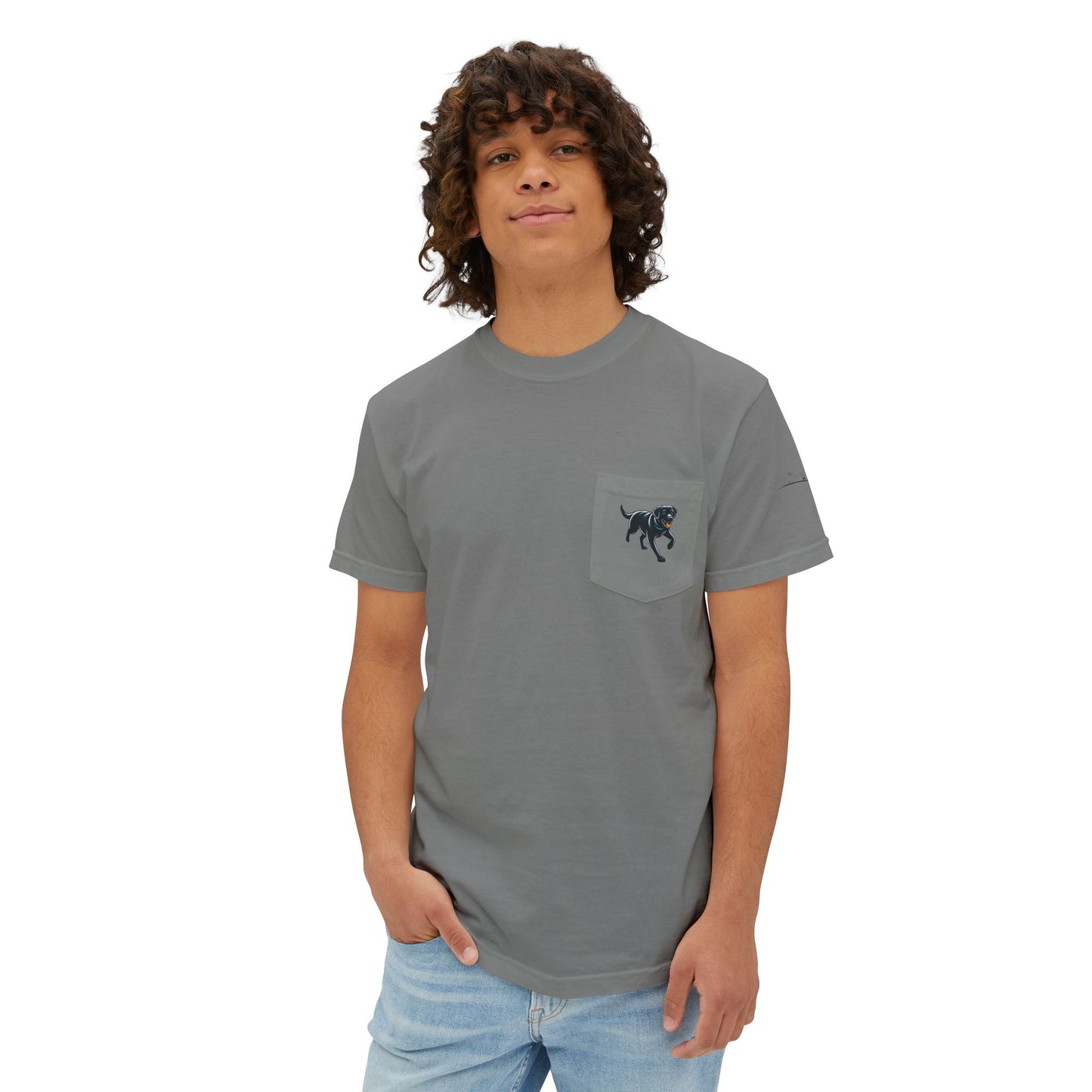My dog is smarter than yours, just saying, Island Labradors, Pocket, T-Shirt