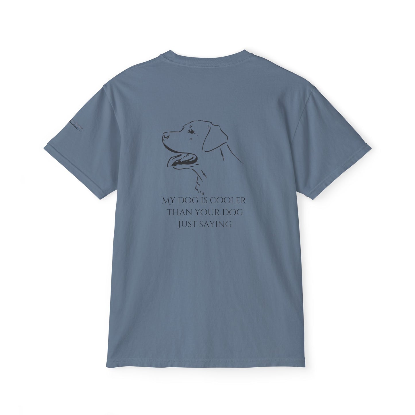 My dog is smarter than yours, just saying, Island Labradors, Pocket, T-Shirt