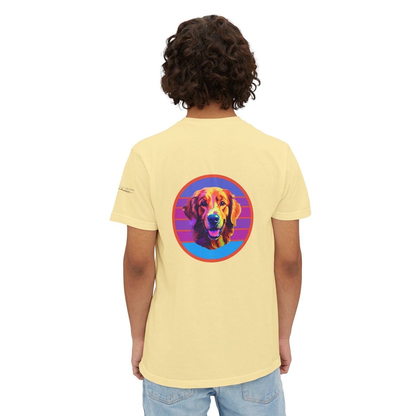 Golden Retriever sunset