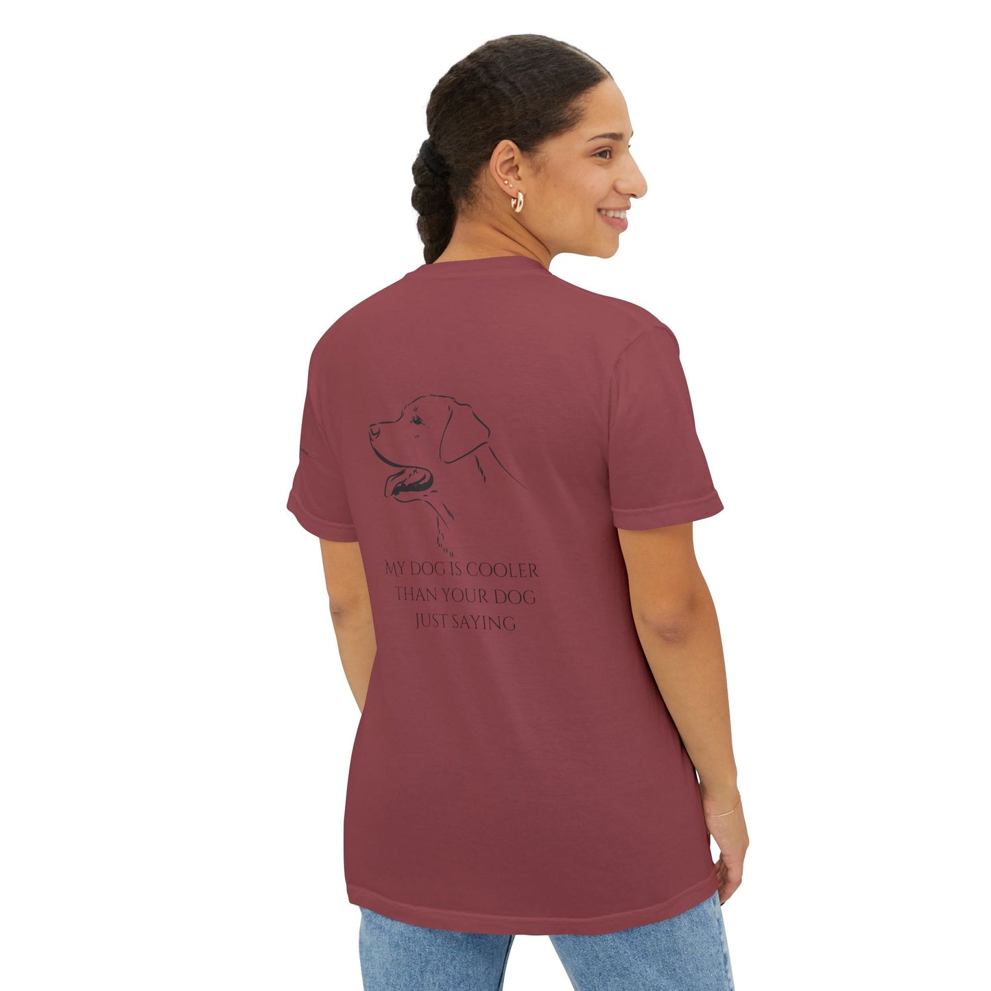My dog is smarter than yours, just saying, Island Labradors, Pocket, T-Shirt