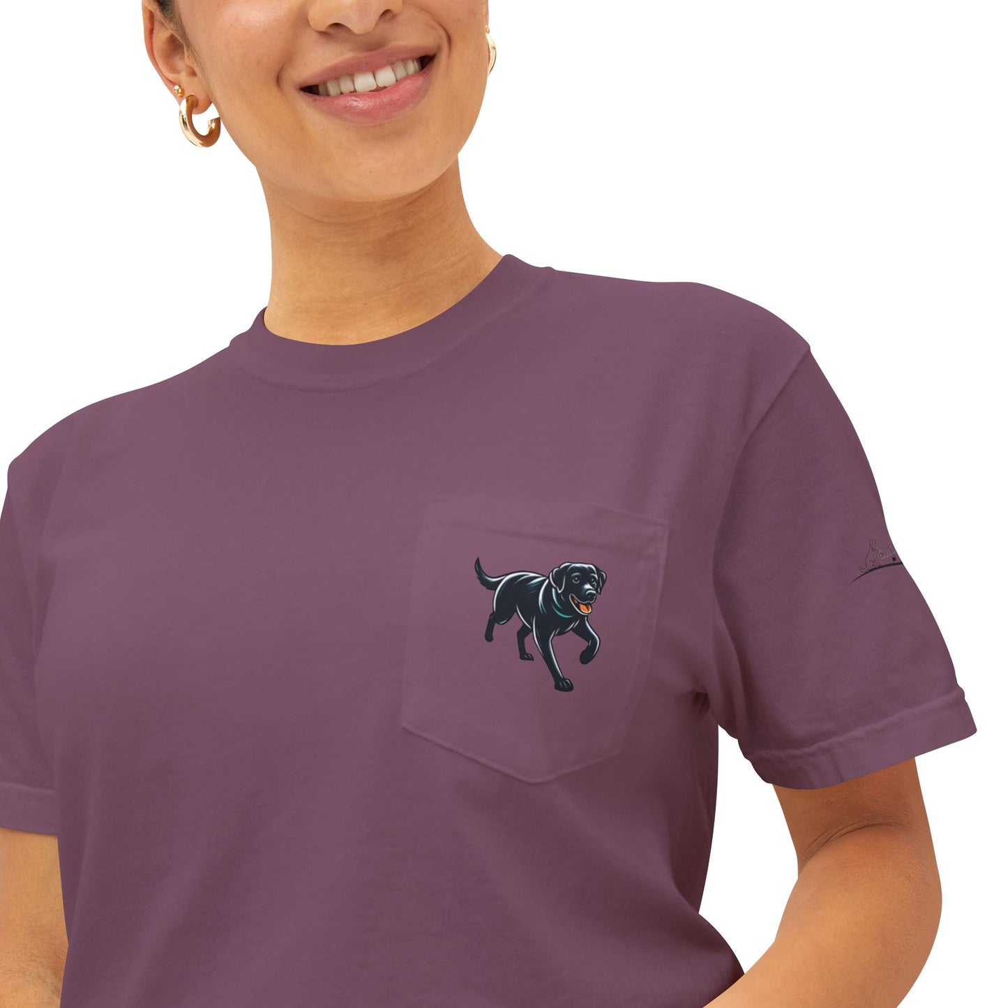 My dog is smarter than yours, just saying, Island Labradors, Pocket, T-Shirt