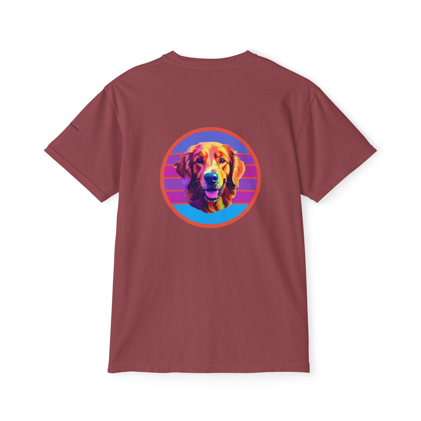 Golden Retriever sunset